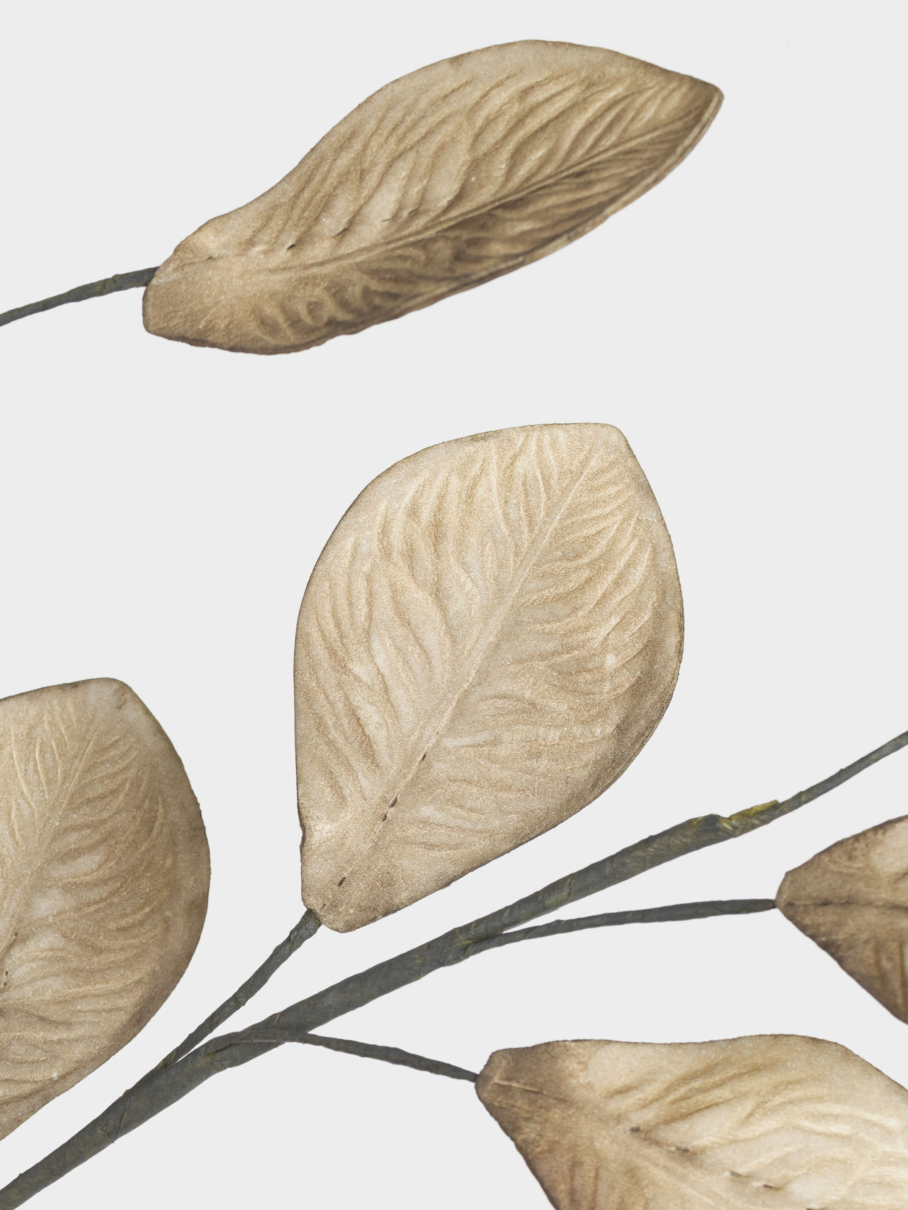 Decorative branch, 1,1 m, plastic / paper, Leaves, Broadleaf decor, image-3