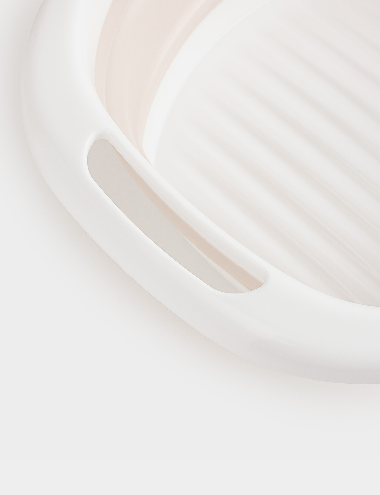 Folding basin, 5 l, ribbed bottom, plastic / rubber, beige-pink, Foldaway, image-3