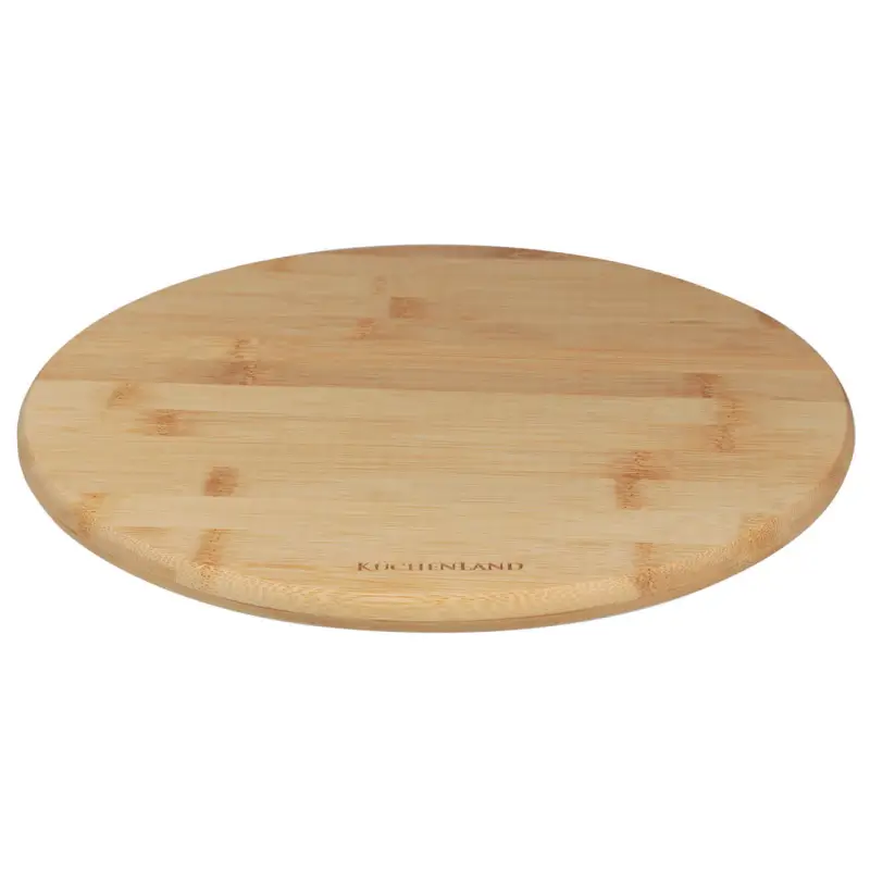 Serving dish, 30 cm, rotating, bamboo, Bamboo