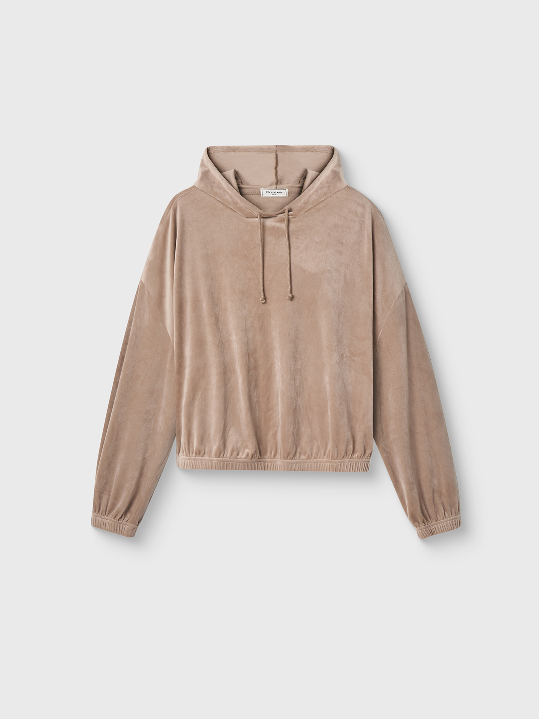 Women's sweatshirt, homewear, size S, velour, sand, Lillian, image-5