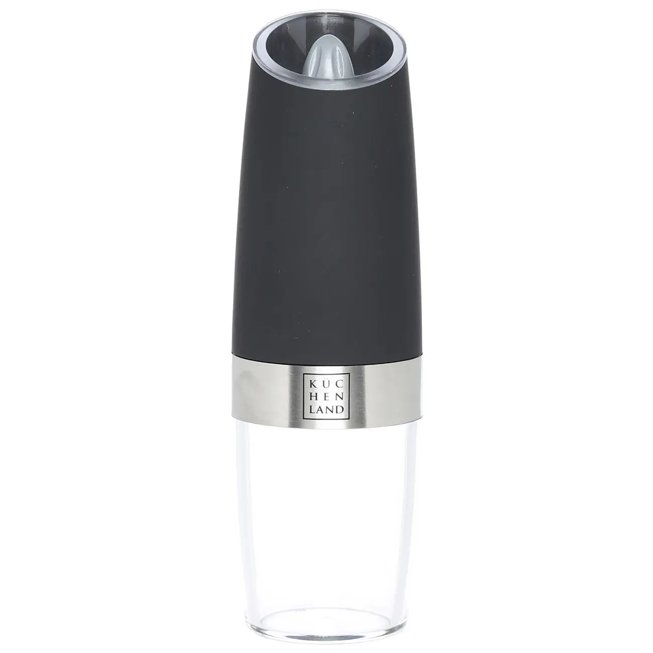 Spice mill, 20 cm, Gravity, Plastic / Acrylic, LED W, Black, Spicy, image-0