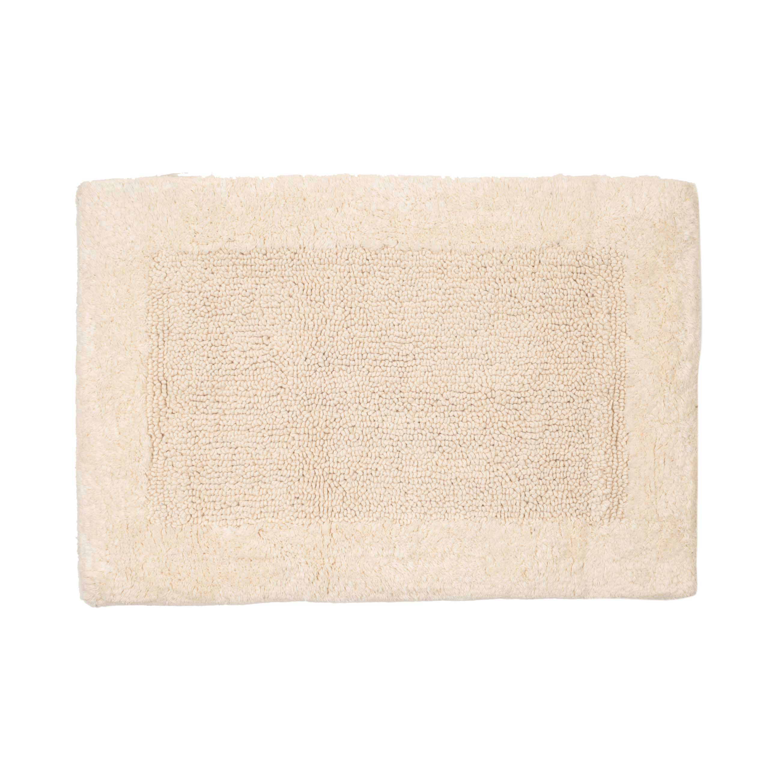 Bathroom mat, 40x60 / 50x80 cm, 2 pcs, Anti-slip, Cotton, Milk, Metric, image-3