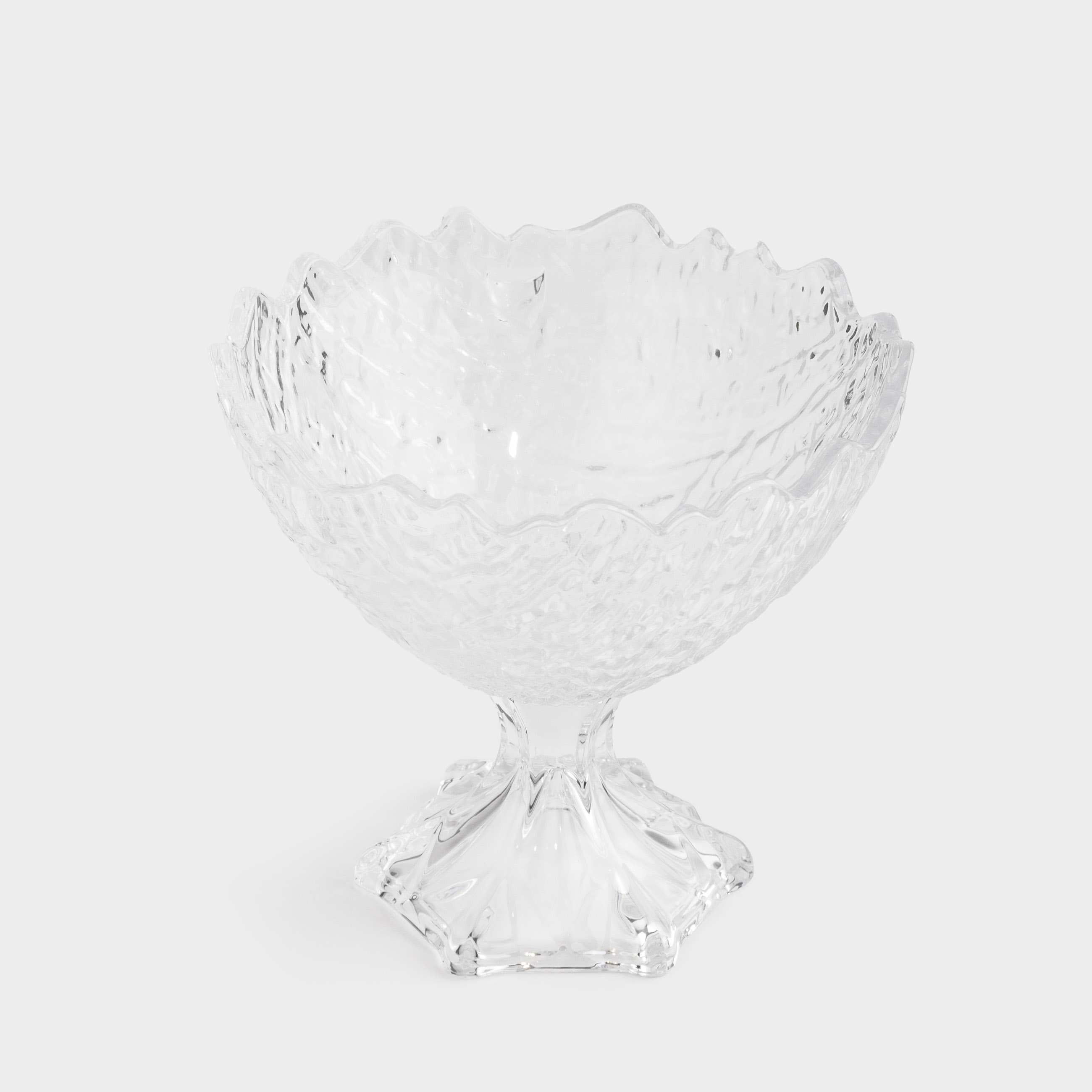 Candy bowl, 18x16 cm, on a leg, glass R, Frozen, image-1
