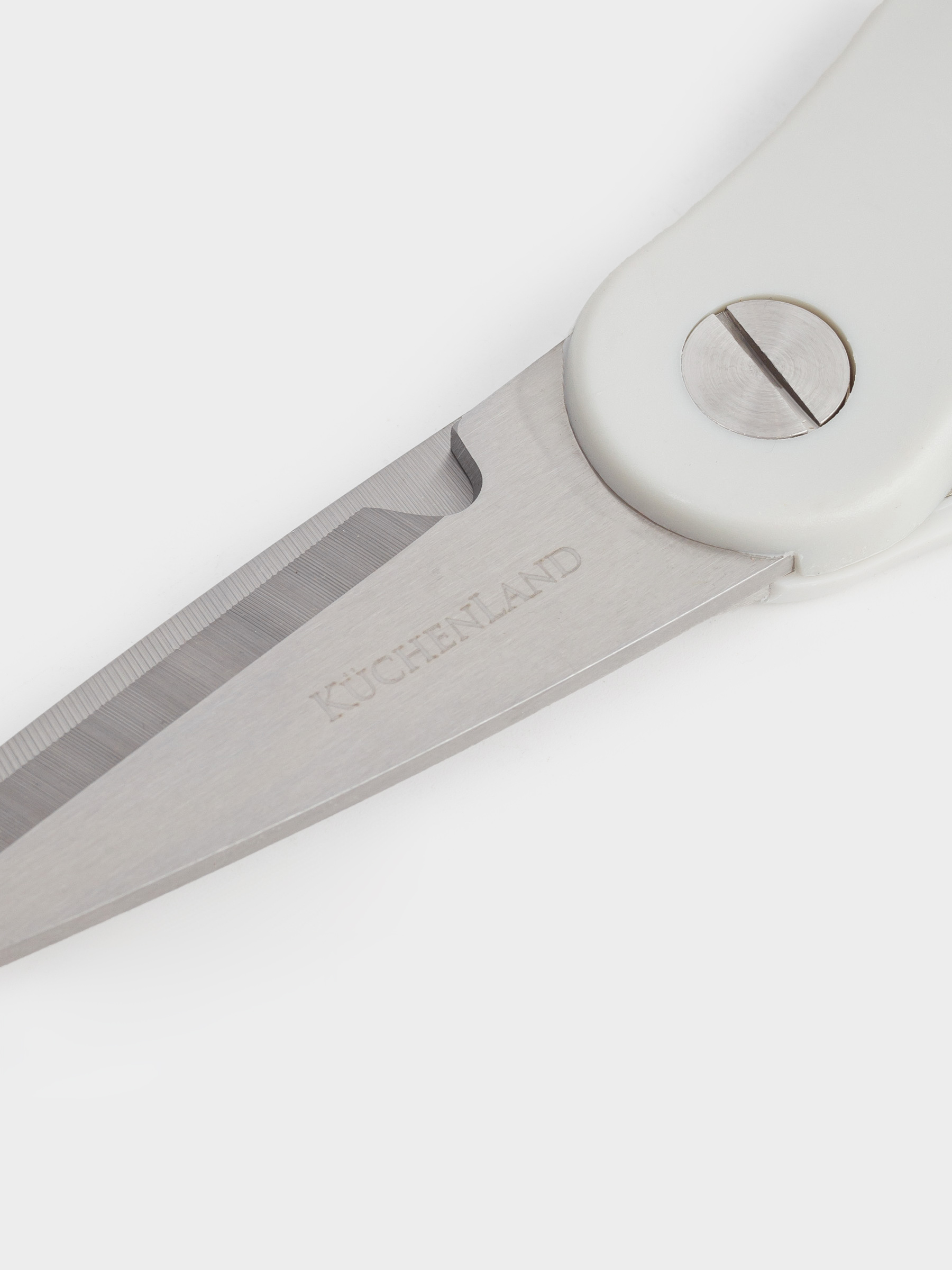 Kitchen scissors, 23 cm, steel/plastic, grey, Soft Kitchen, image-3