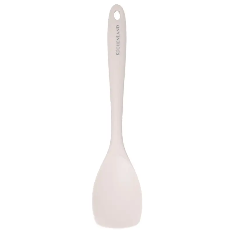 Serving spoon, 28 cm, silicone / nylon, beige, Benefit
