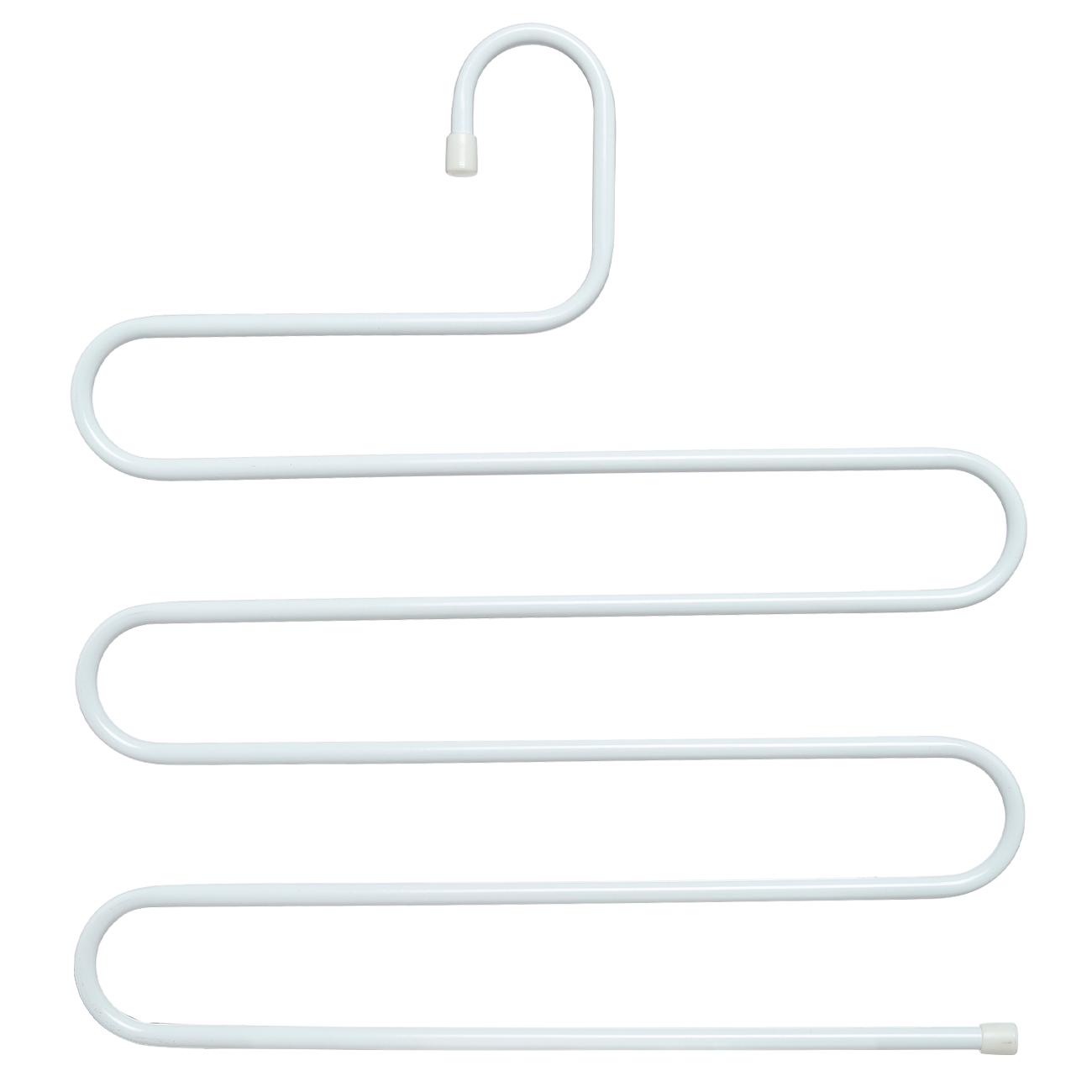Hanger for trousers/skirts, 36 cm, 5 levels, metal, white, Colorful house, image-0
