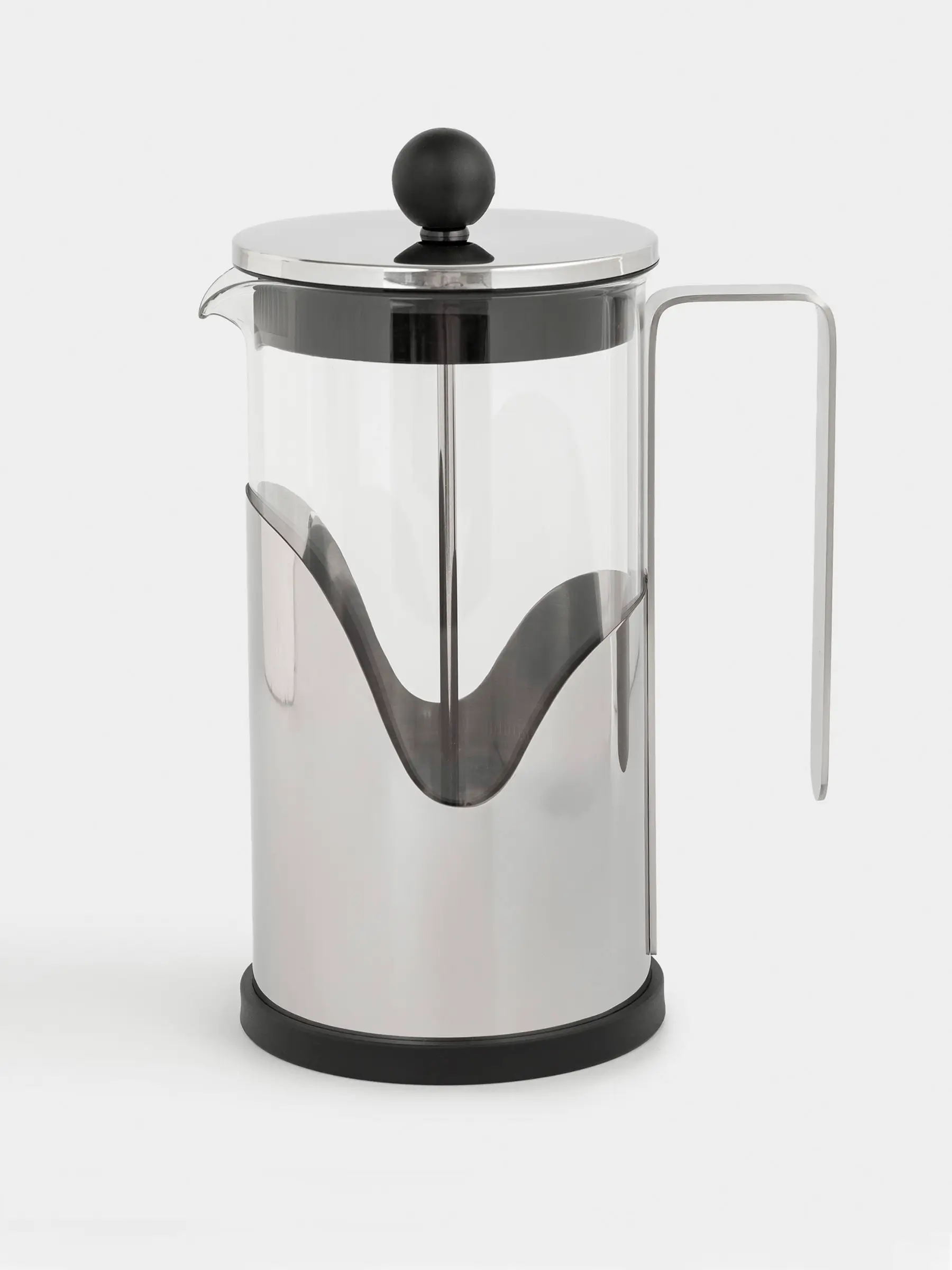French press, 1 l, glass B / steel, Comfort