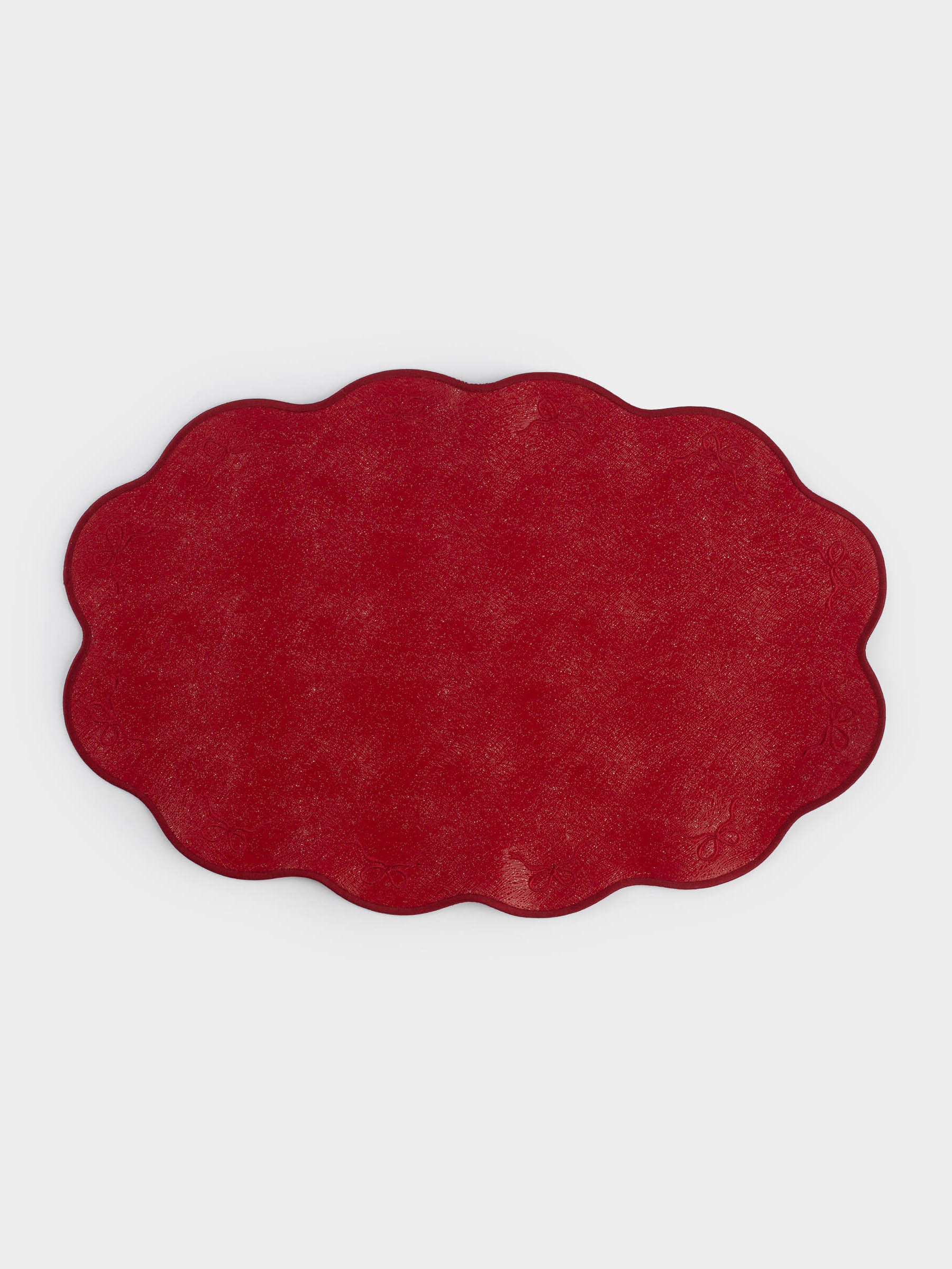 Placemat, 30x45 cm, double-sided, PVC / polyester, curly, silver/gold, Rock, image-2