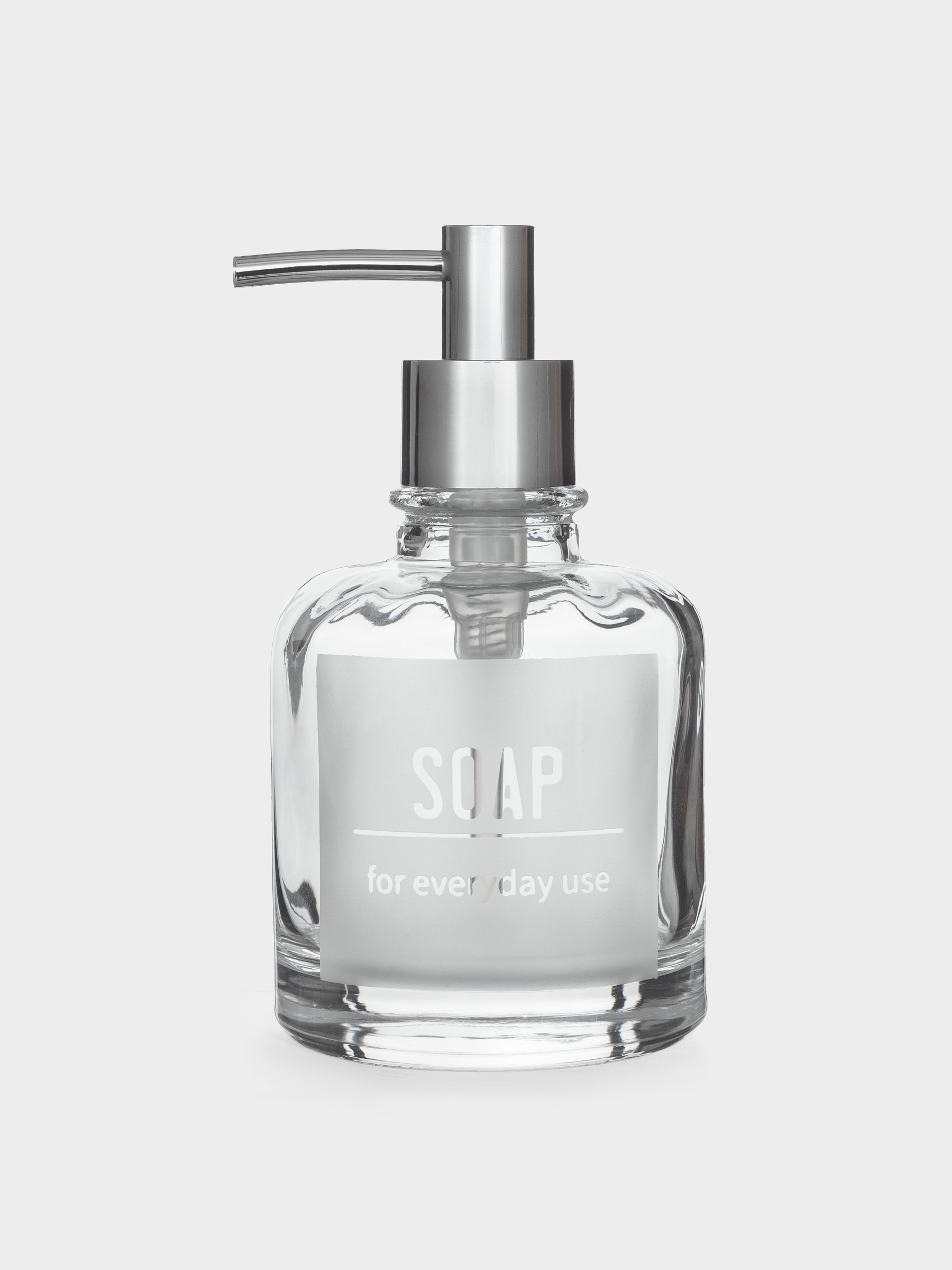 Liquid soap dispenser, 260 ml, glass / plastic, Lunt, image-3