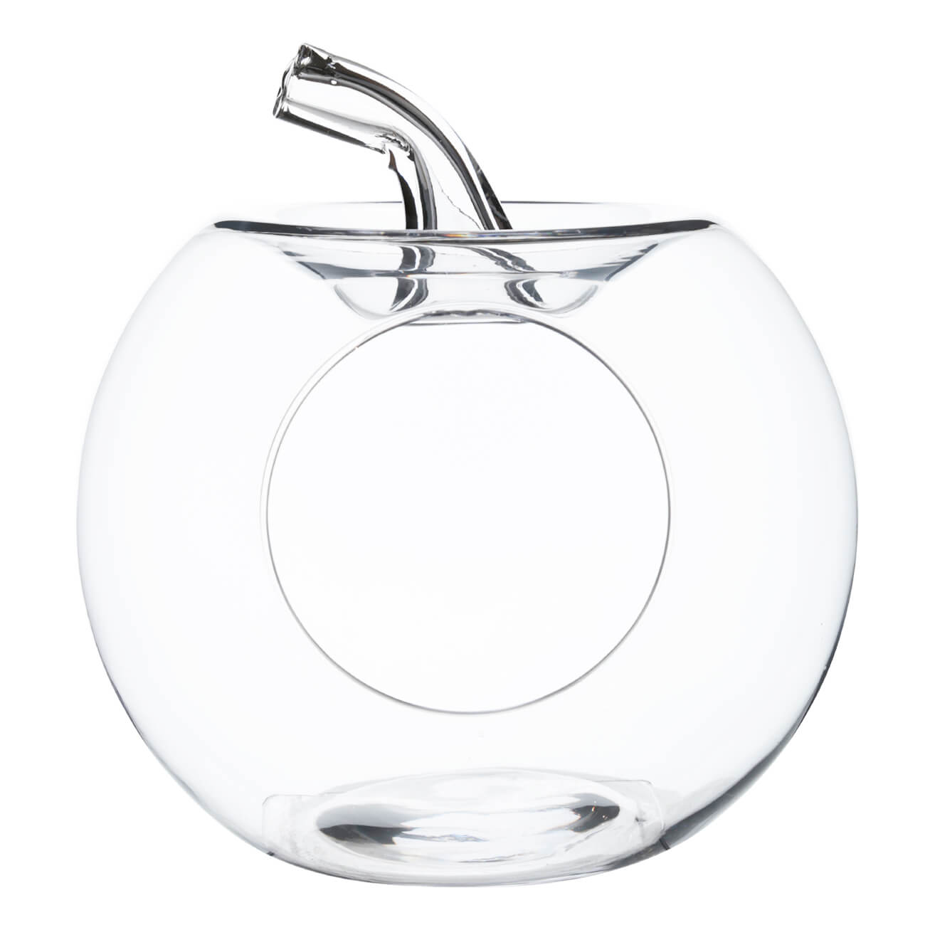 Candy box, 27x24 cm, glass, Apple, Clear