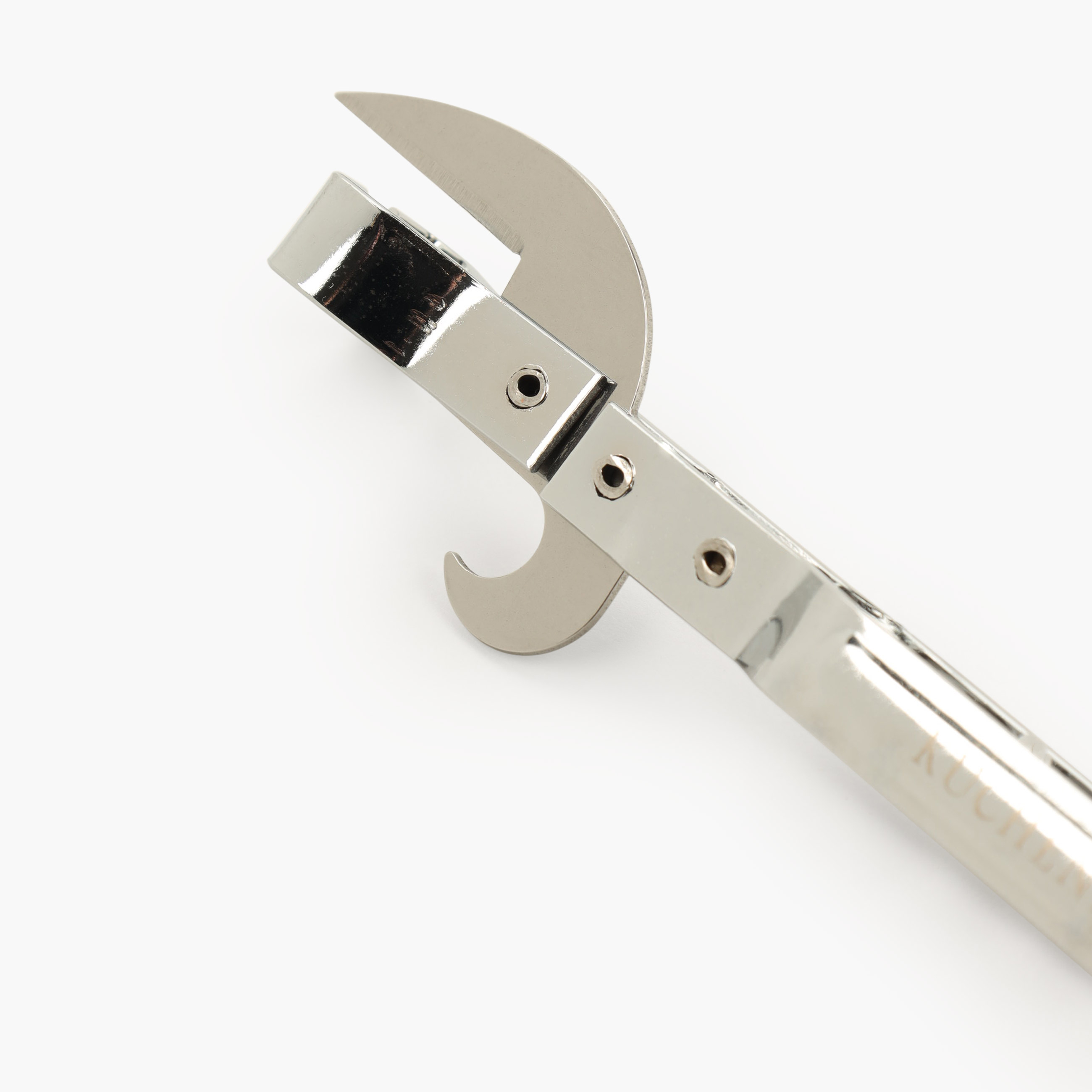 Bottle and can opener, 13 cm, with corkscrew, metal, Classic