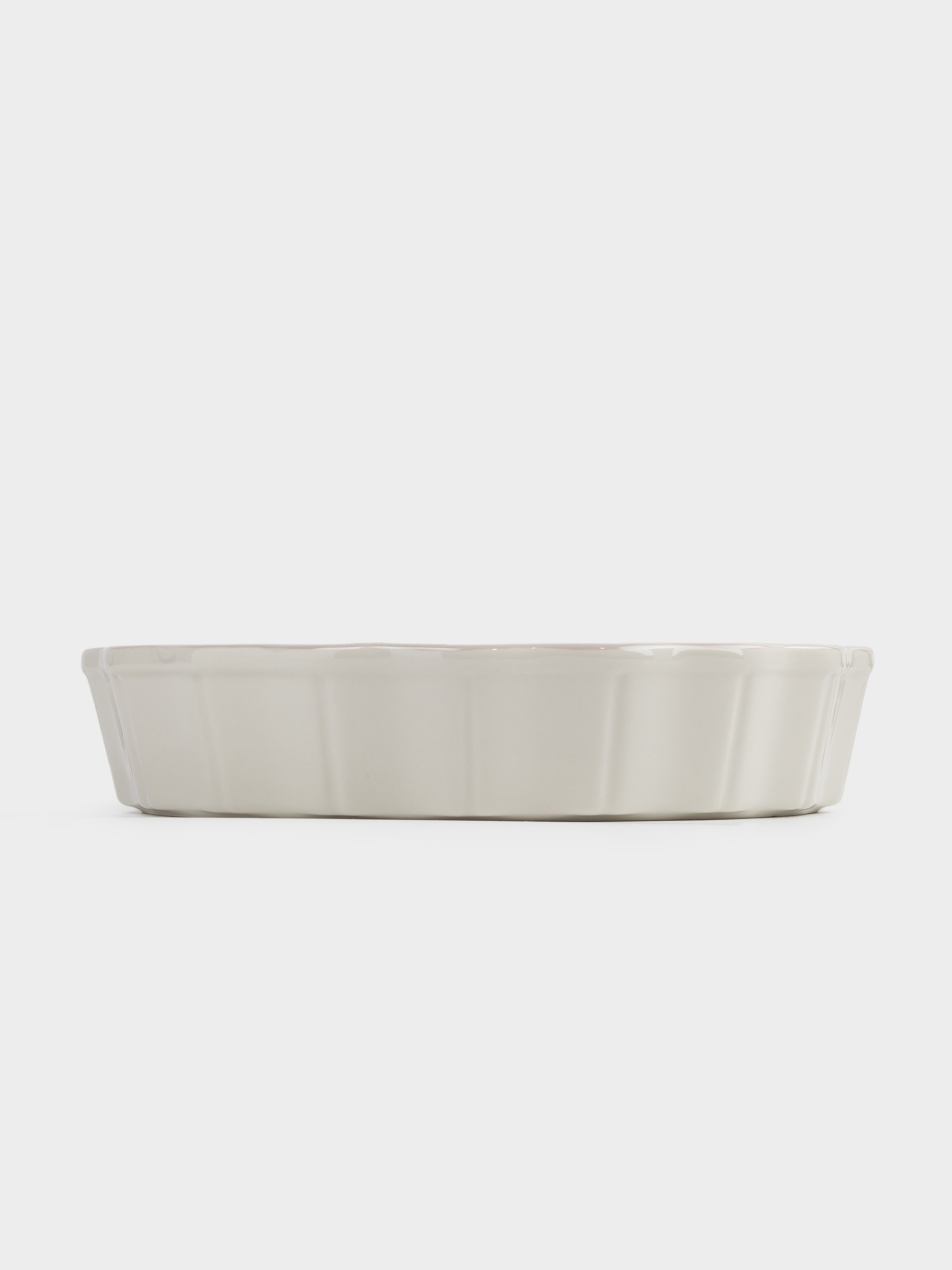 Baking dish, 24 cm, ceramic, round, milky beige, Cakes new, image-3