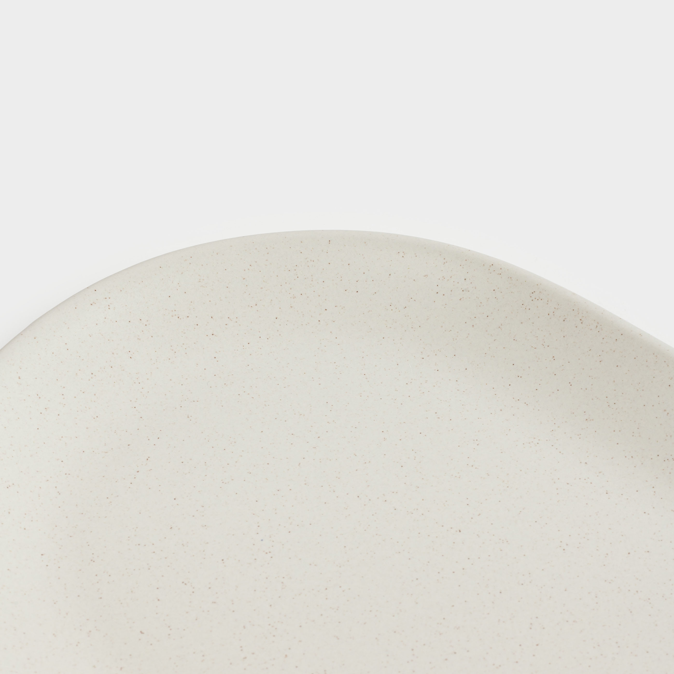 Dish, 37x18 cm, ceramic, oval, milk, speckled, Particle