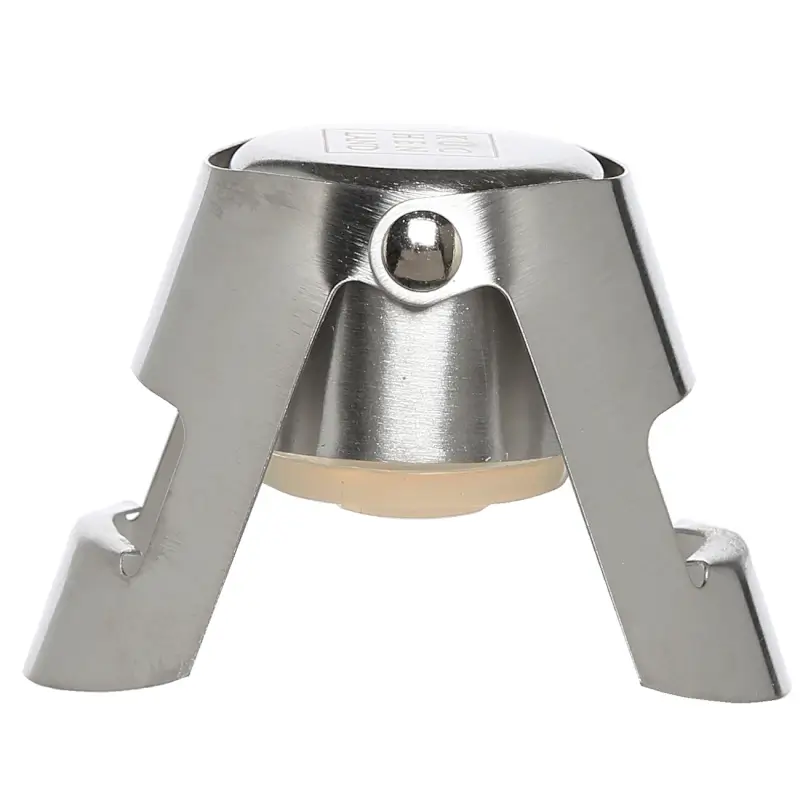 Champagne bottle stopper, 6 cm, metal, silver, Bar ,image-0