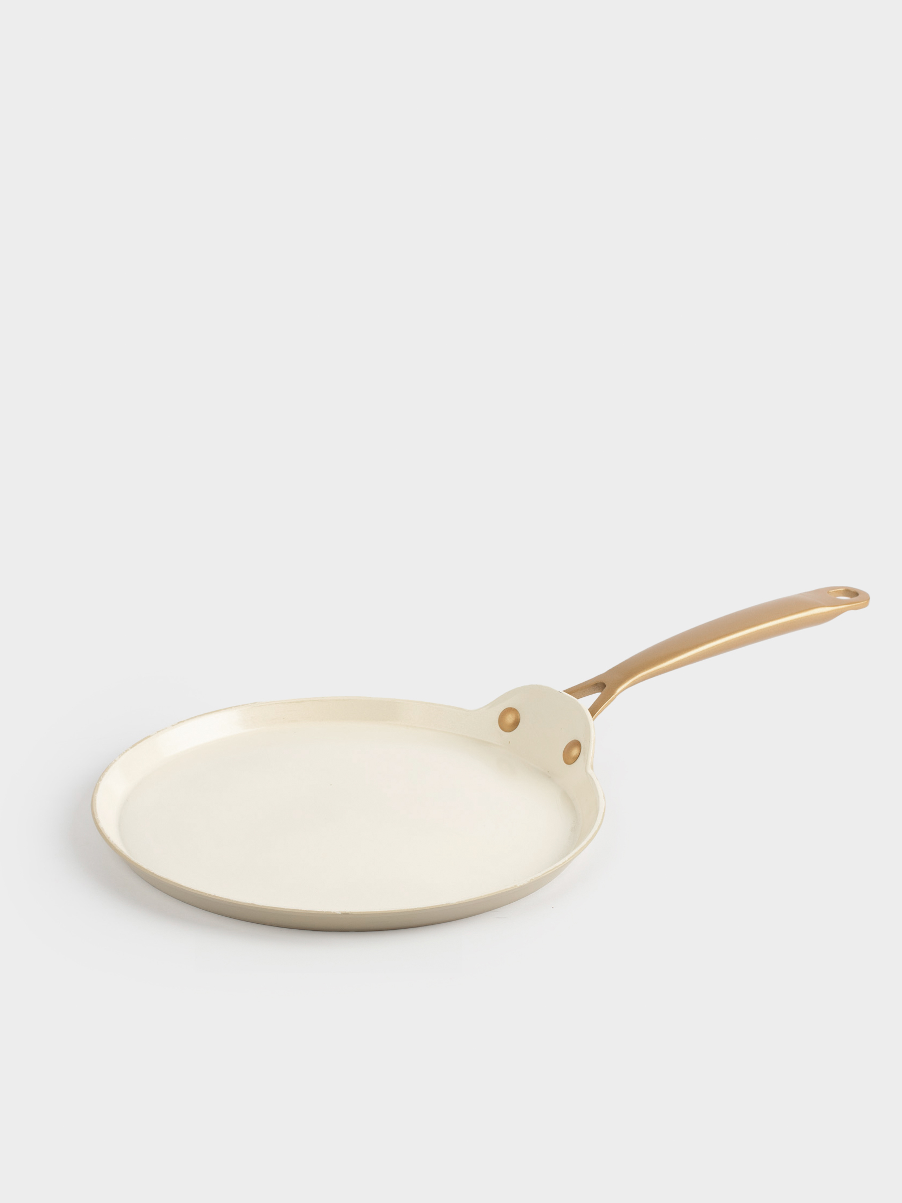 Pancake pan, 24 cm, coated, aluminum, milky, Piatto gold, image-0