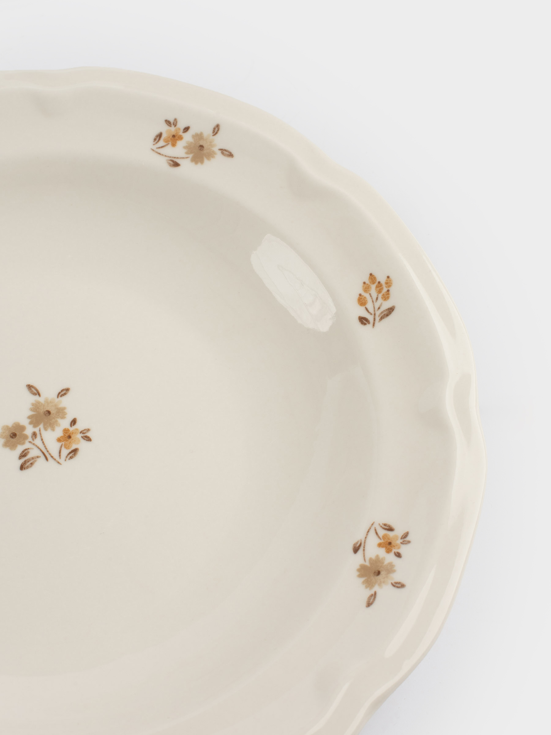 Dinner set, 6 persons, 18 items, porcelain N, white, Vintage flowers, La flore, image-6