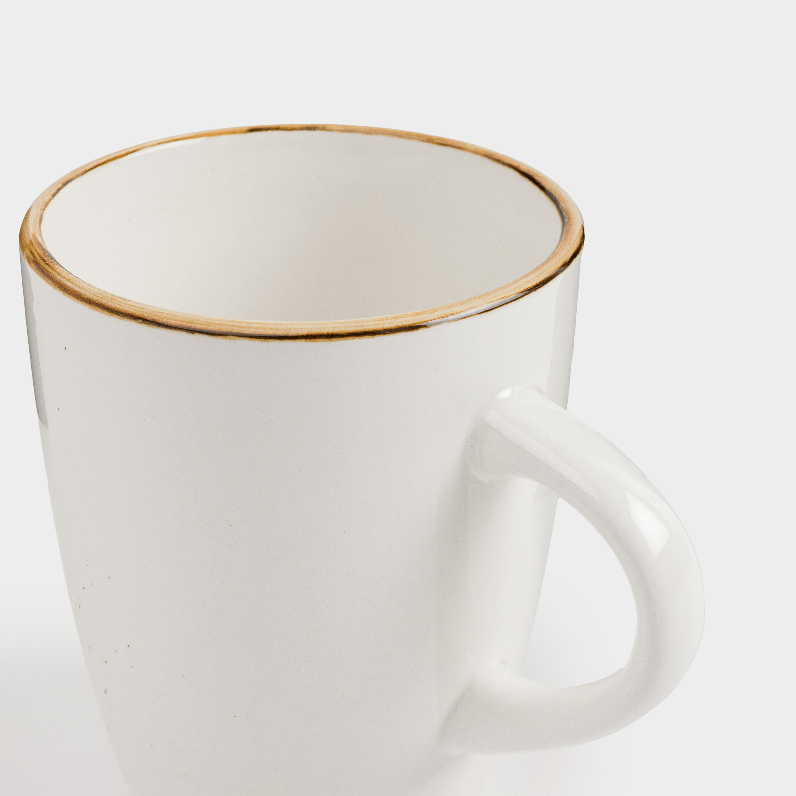 Mug, 350 ml, 2 pcs, milk, speckled, Roxas, image-5
