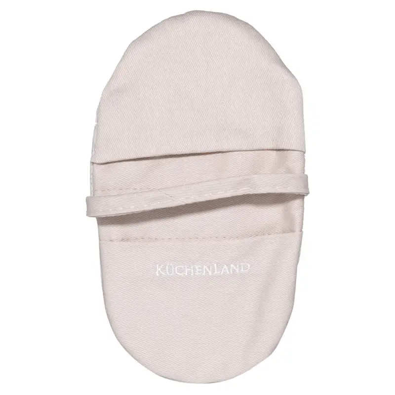 Potholder, 18x10 cm, double, cotton/silicone, beige, Bakery