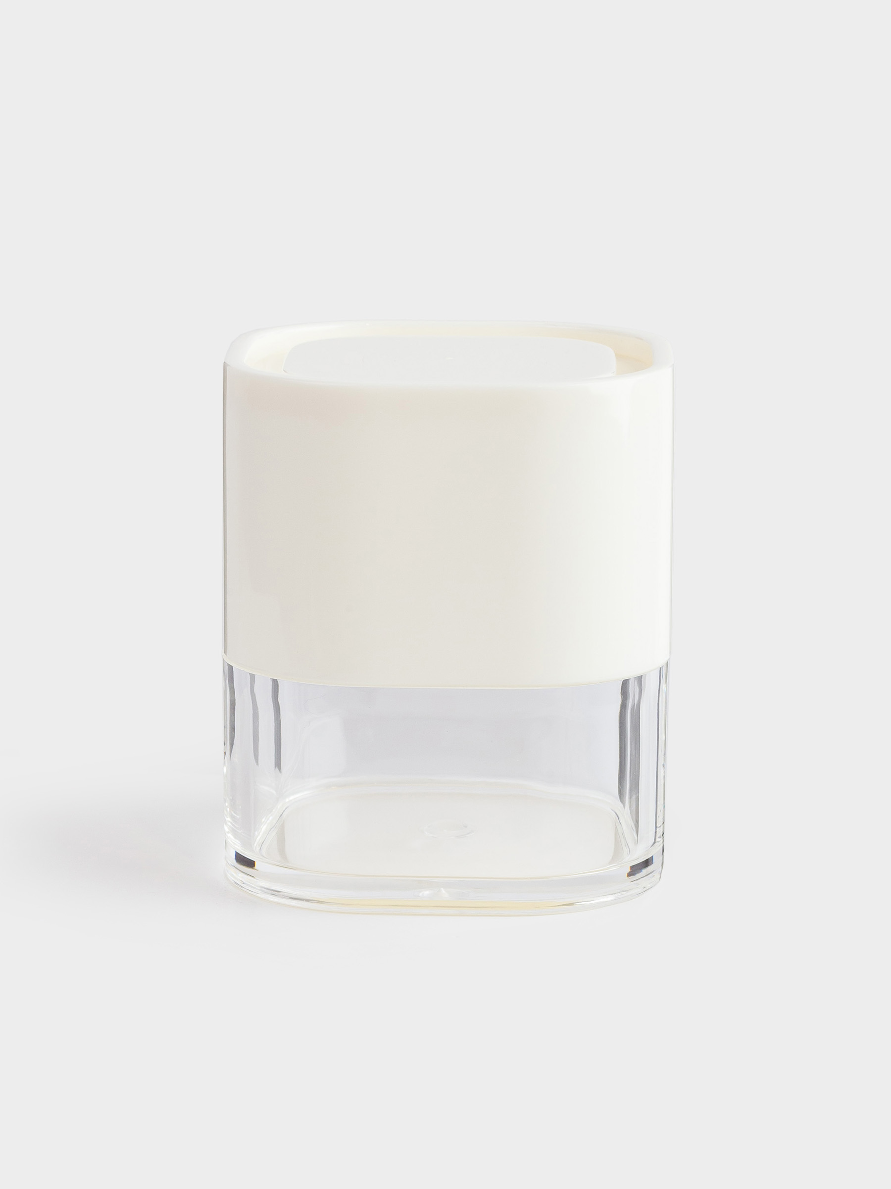Bathroom box, 8x7 cm, plastic / acrylic, milky, Eleos, image-1