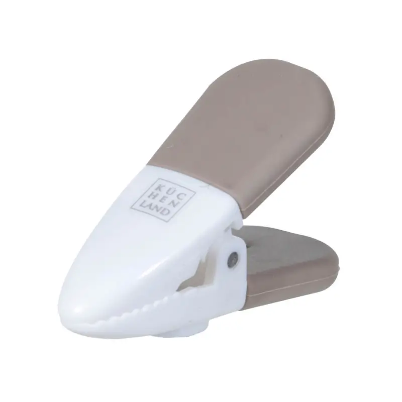 Clothespin for notes, 6 cm, with magnet, plastic, Brown, Soft Kitchen