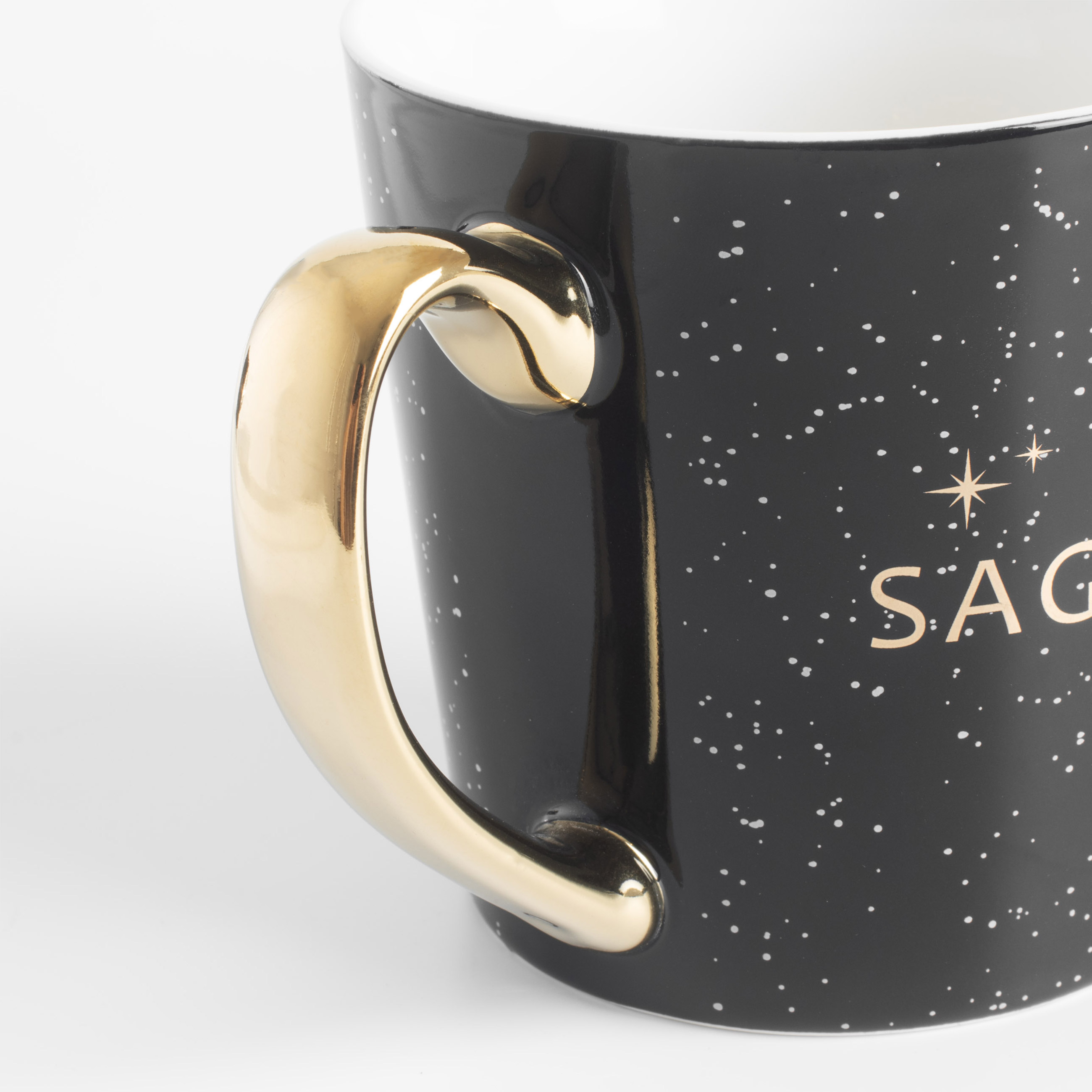 Mug, 500 ml, Porcelain N, black, Sagittarius, Zodiac, image-2
