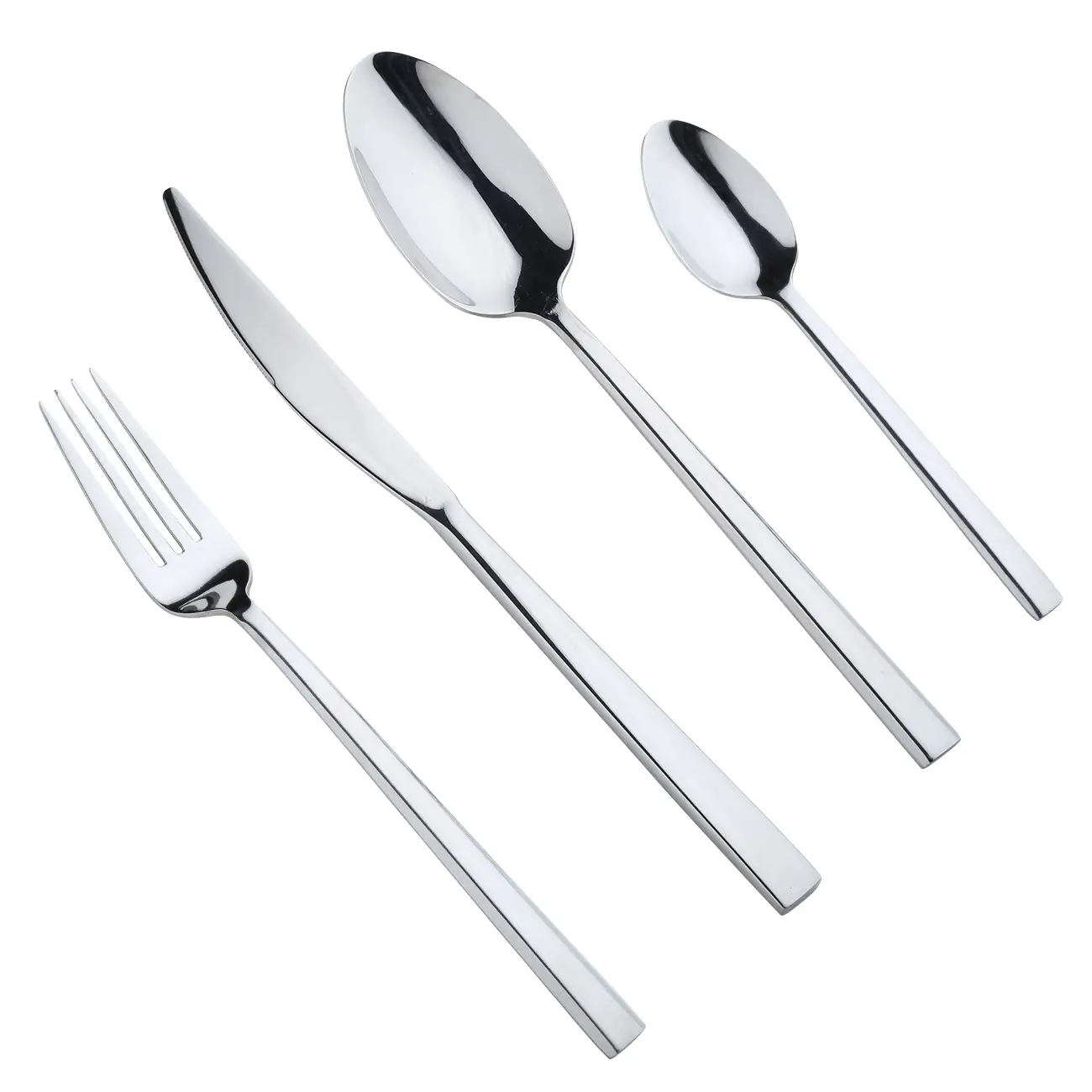 Kitchenware, 6 pers, 24 pr, steel, Rome, image-0
