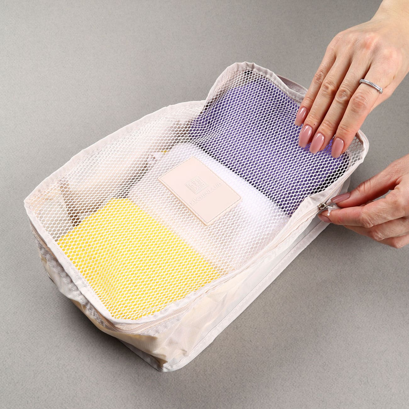 Clothes organizer, 30х20х10 cm, S, beige, Easy Travel, image-2