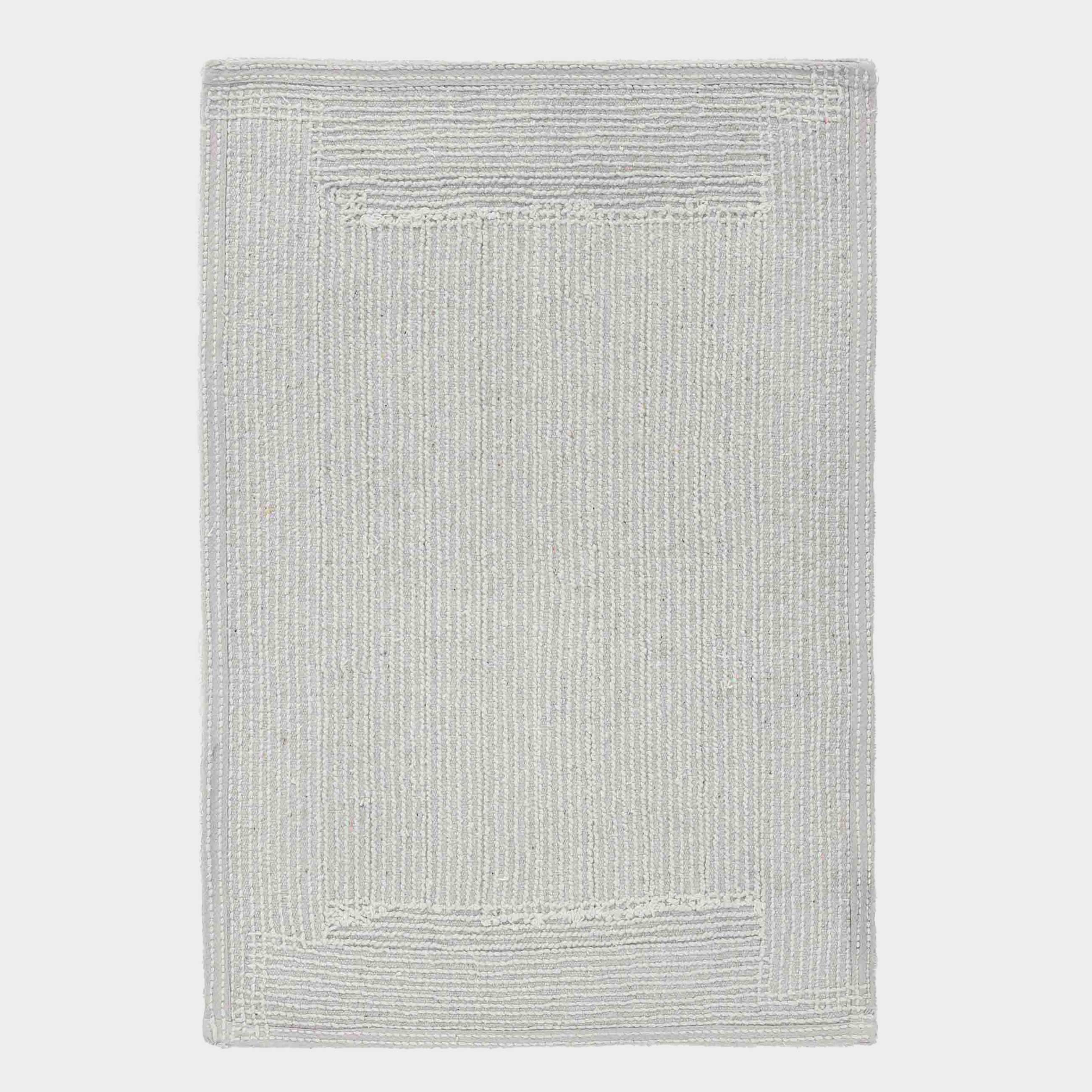 Bathroom mat, 40x60 / 50x80 cm, 2 pcs, Anti-slip, Cotton, Light grey, Metric, image-5