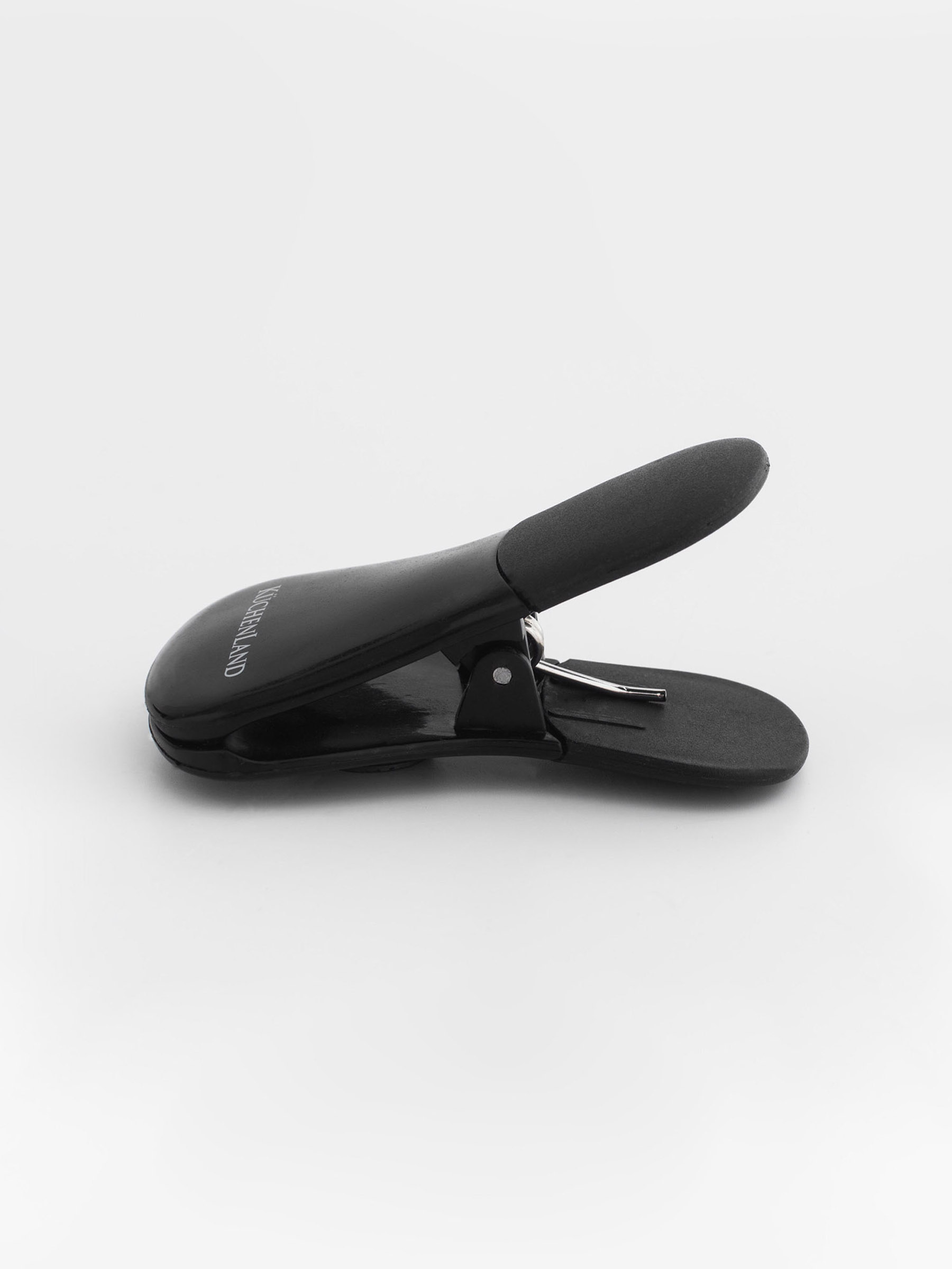 Bag clip, 7 cm, with magnet, plastic, Black, Clip, Black style, image-3