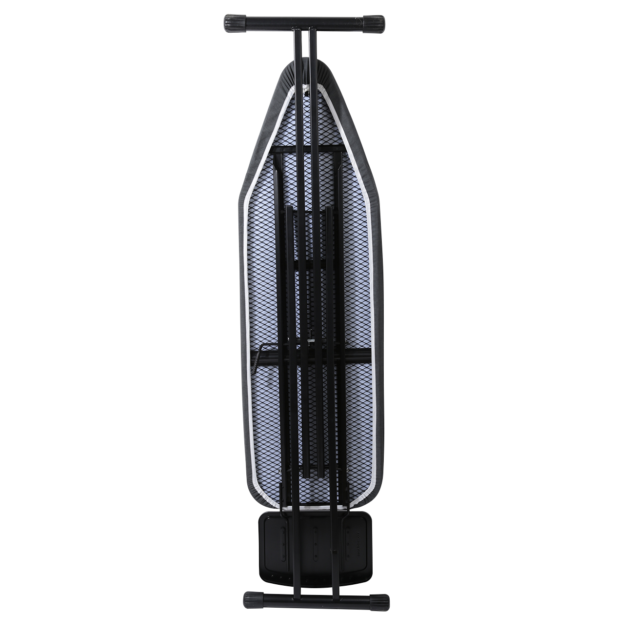 Ironing board, 38x122 cm, metal / cotton, dark grey, Compact Black