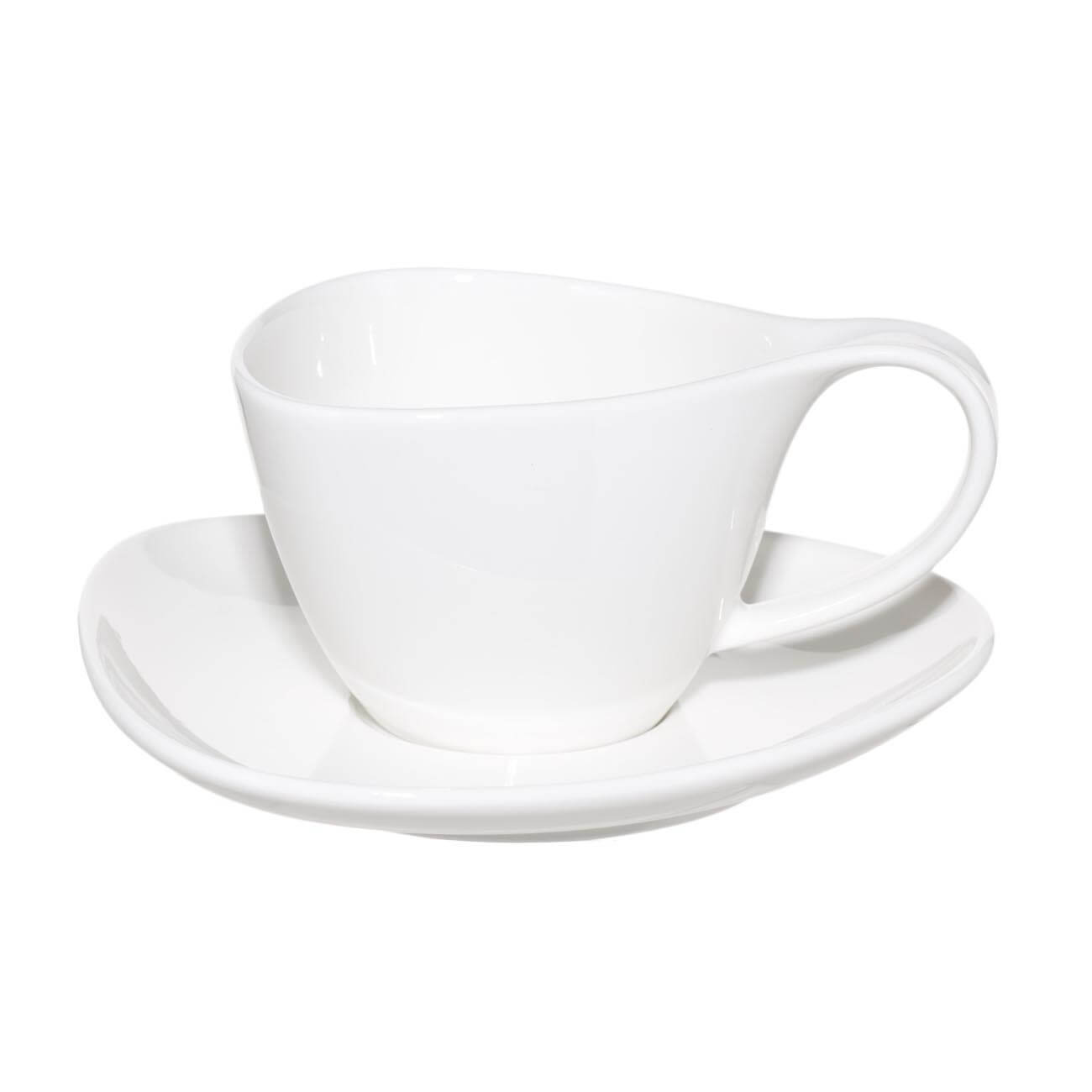 Tea pair, 1 Persian, 2 pr, 180 ml, porcelain P, white, Synergy
