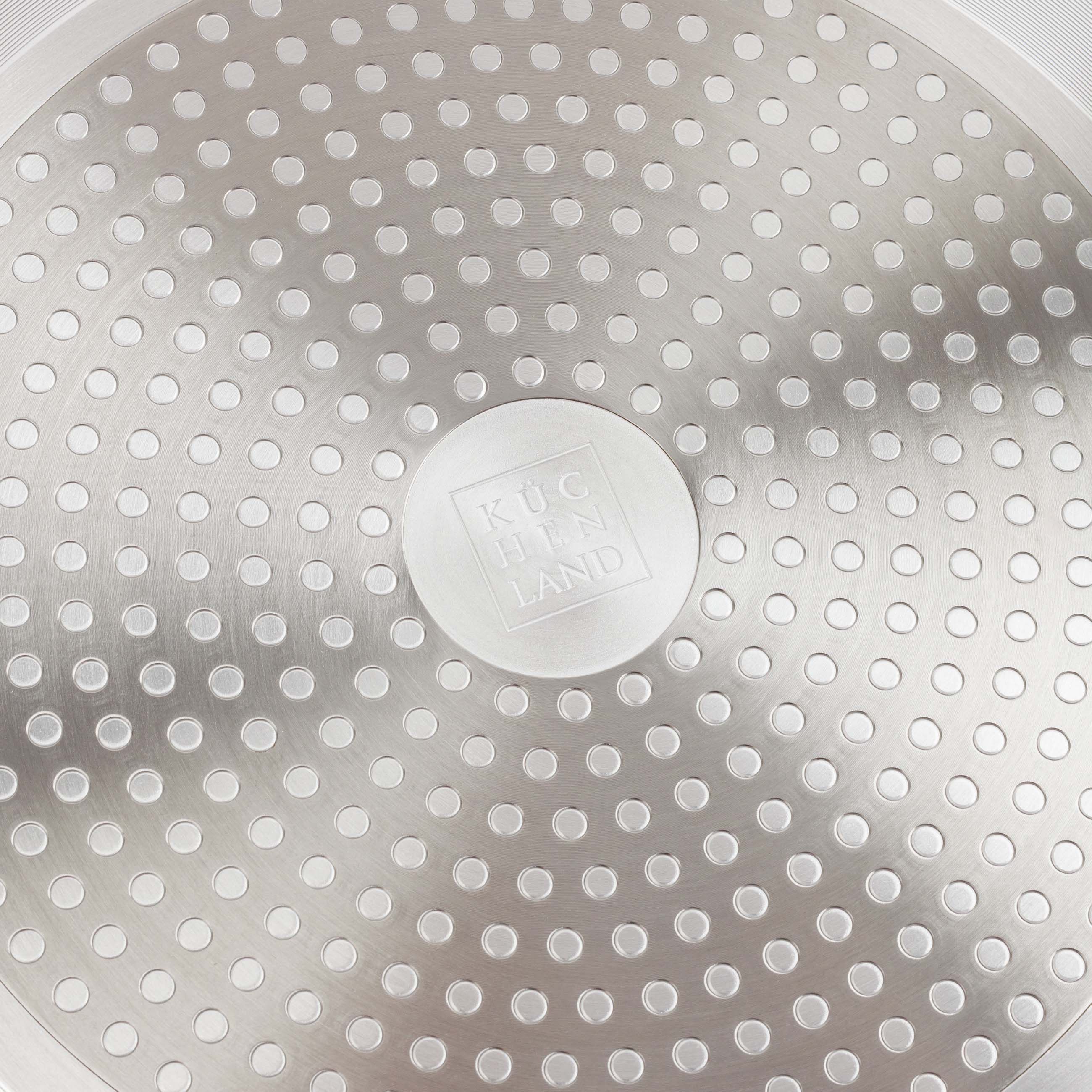 Pancake pan, 24 cm, coated, aluminum, milky, Piatto gold