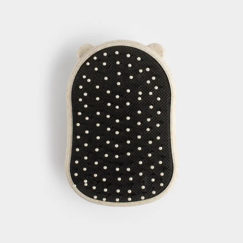 Hair massage comb, 9 cm, travel, vegetable fiber / plastic, Travel color ,image-0