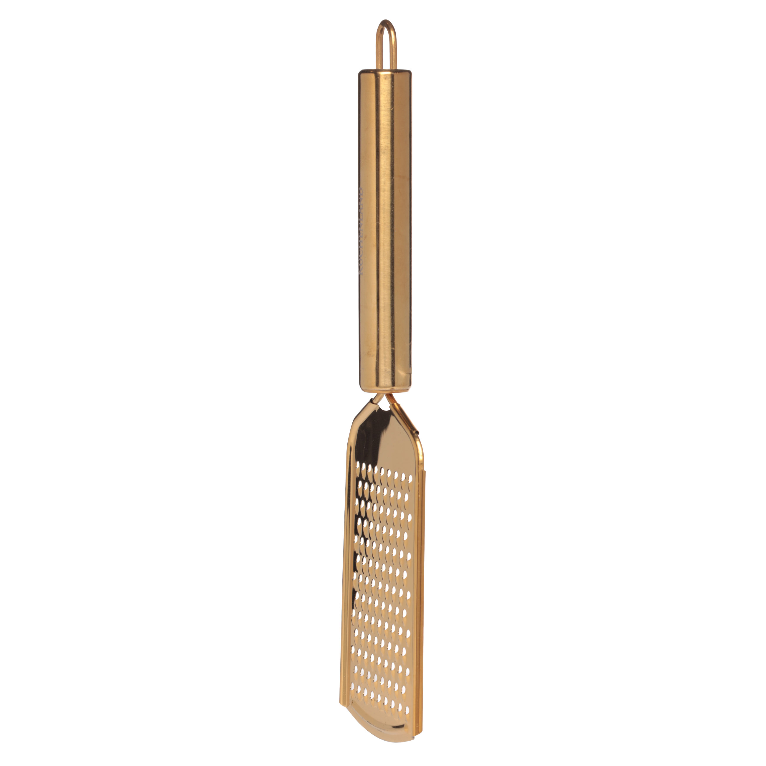 Grater, 24 cm, small, with handle, steel, golden, Spiro gold