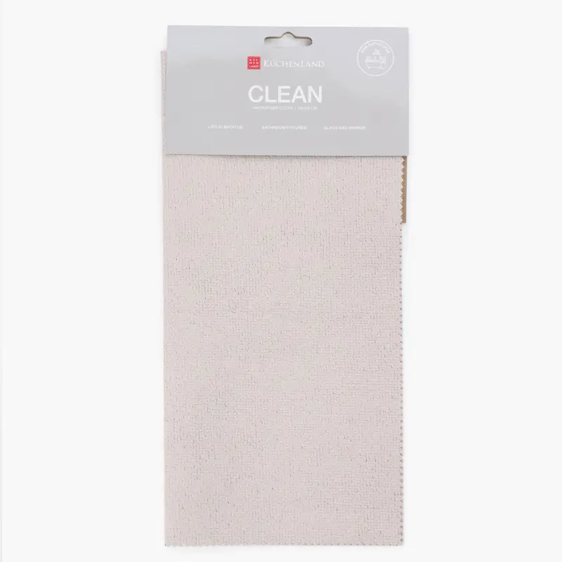 Bath cloth, 30x30 cm, polyurethane, beige-pink, Clean ,image-0