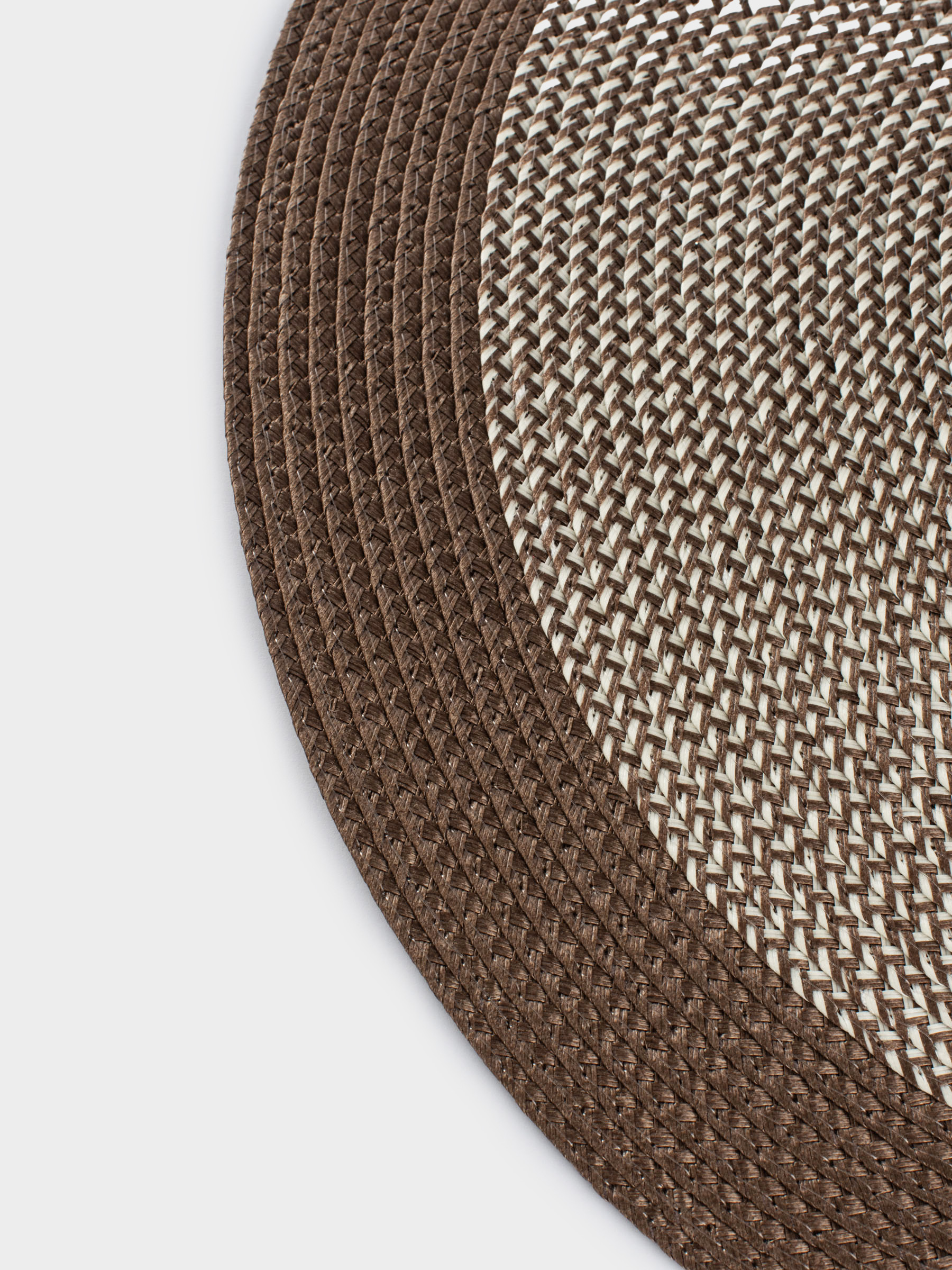 Placemat, 38 cm, polypropylene, round, beige-brown, Circle, image-2