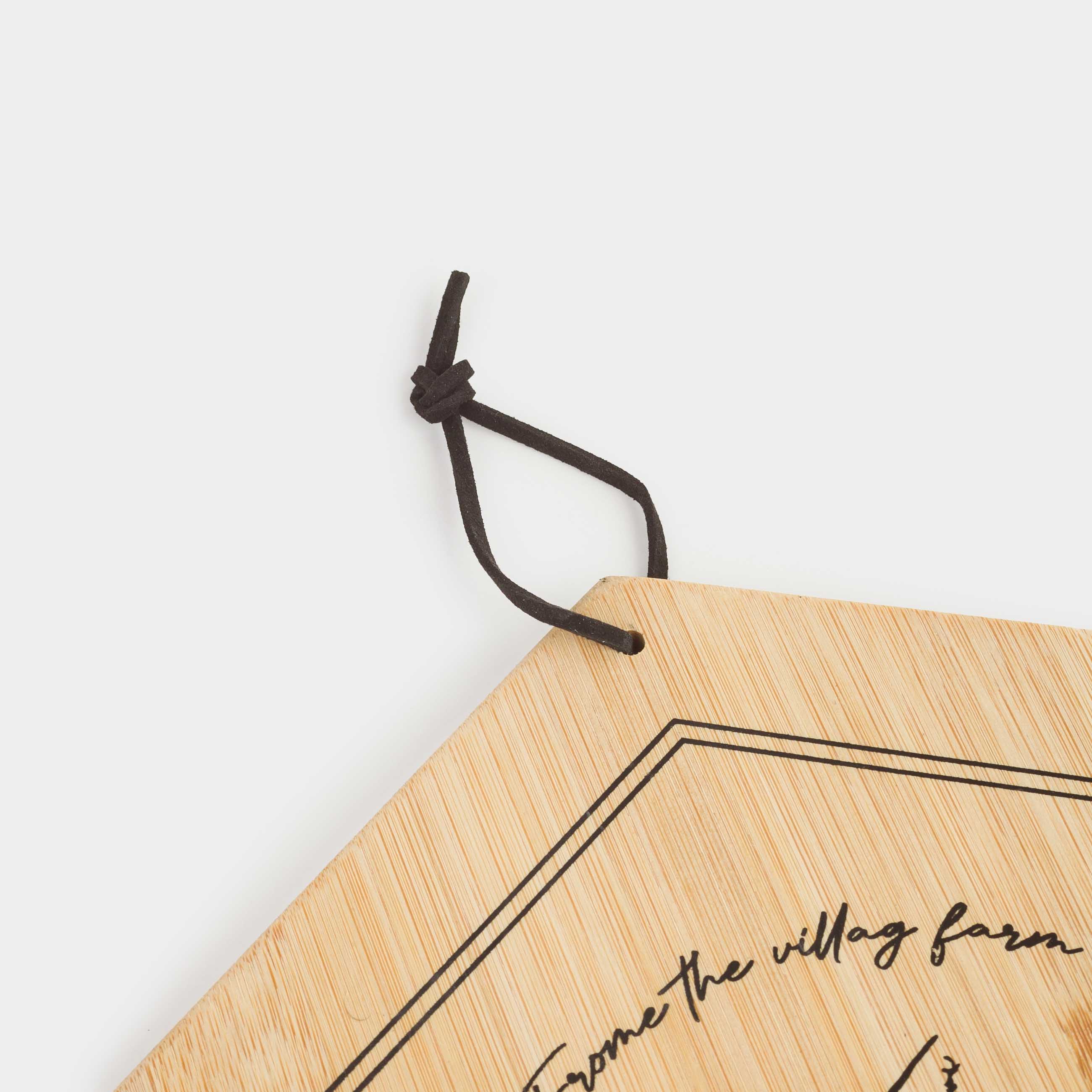 Cutting board, 25x22 cm, bamboo, hexagonal, Bee, Honey, image-4