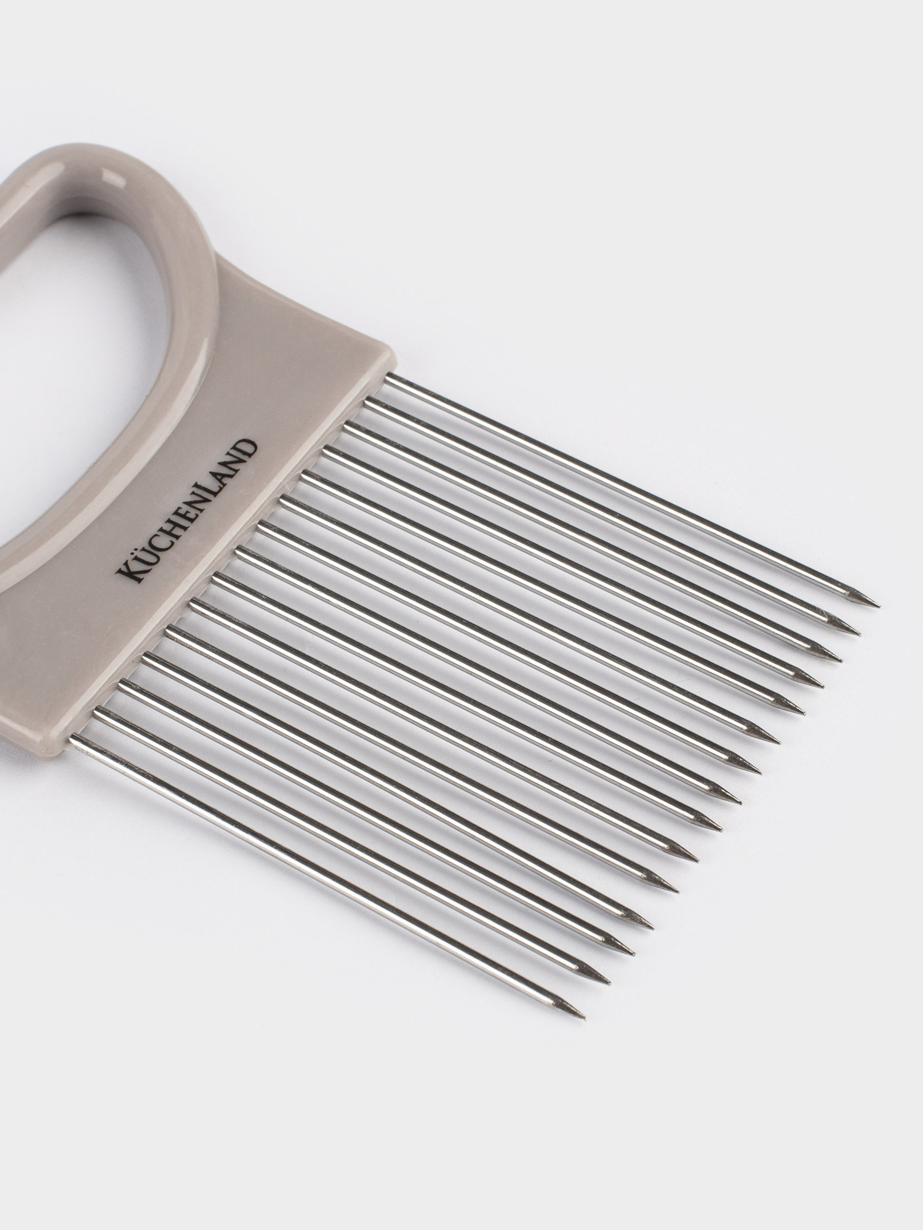 Onion slicer holder, 11x9 cm, plastic / steel, Beige, Soft Kitchen, image-2