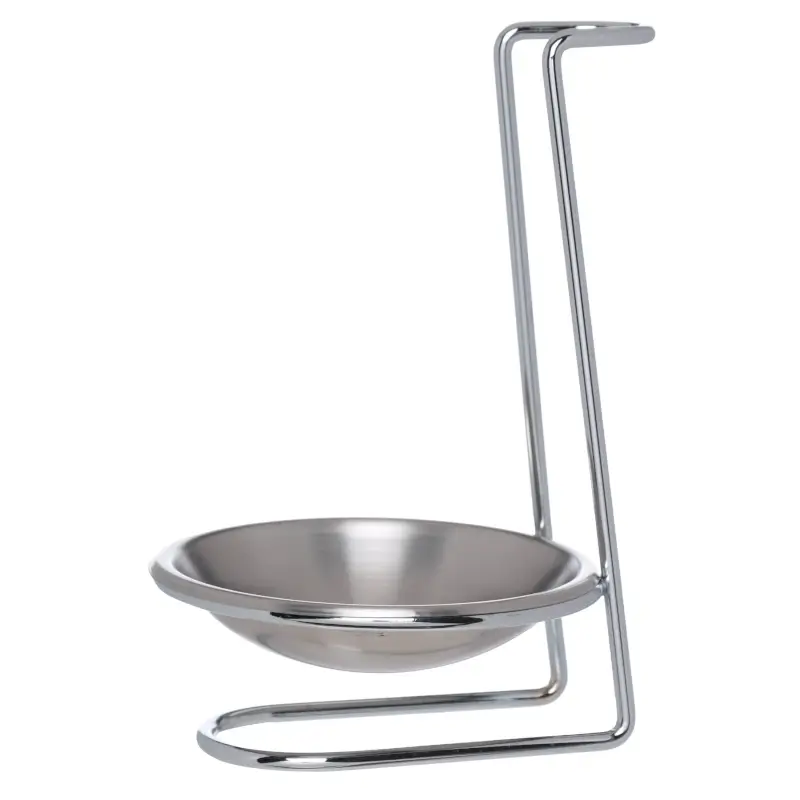 Ladle/spoon stand, 18 cm, with handle, steel, Egoist, image-0