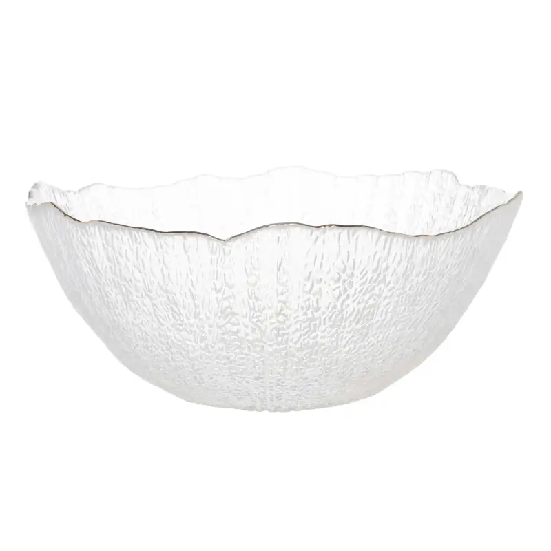 Deep dish, 25x10 cm, glass, with golden edging, Berg ,image-0