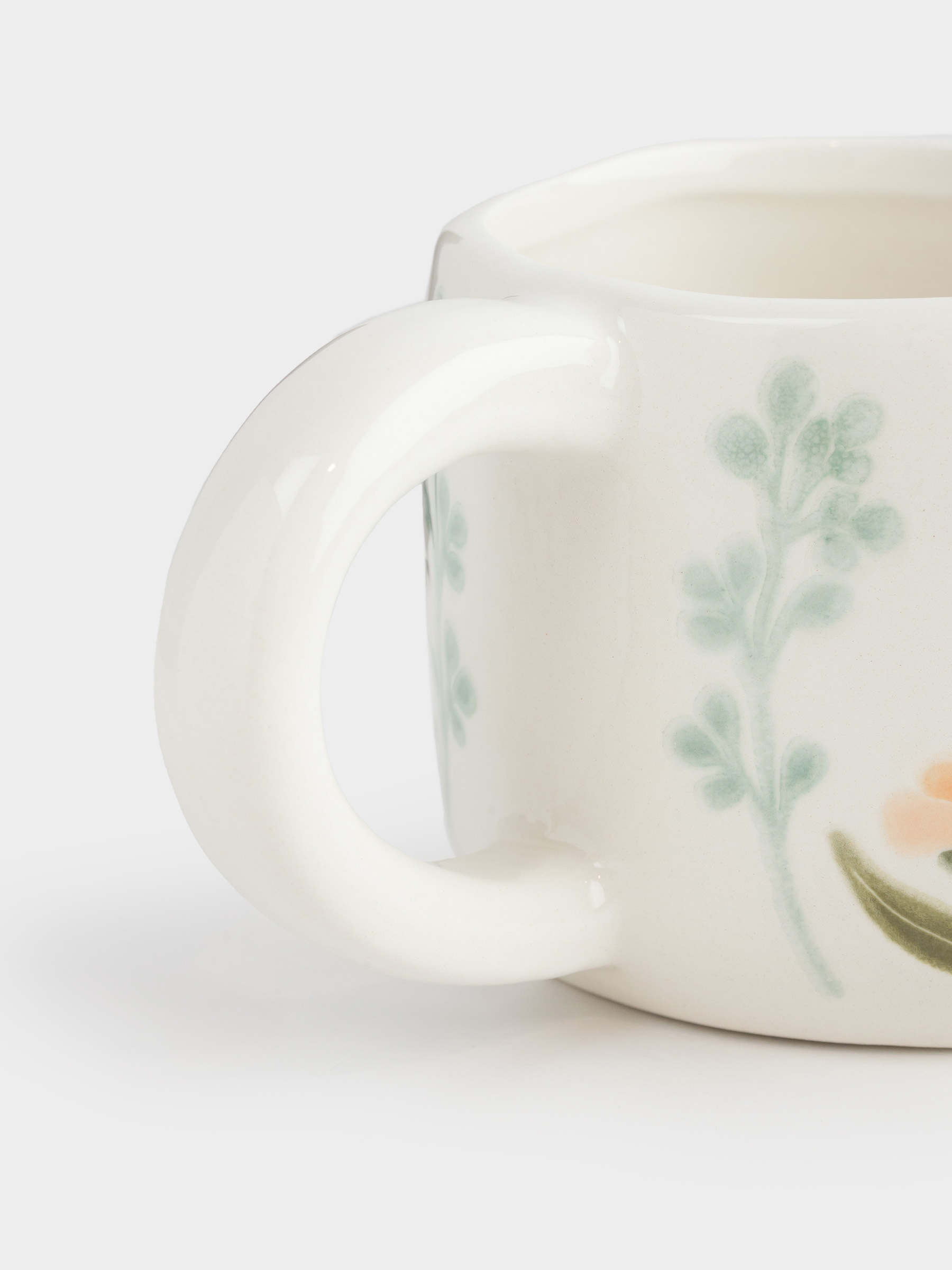 Mug, 350 ml, ceramic, milky, speckled, wildflowers, Meadow speckled, image-5
