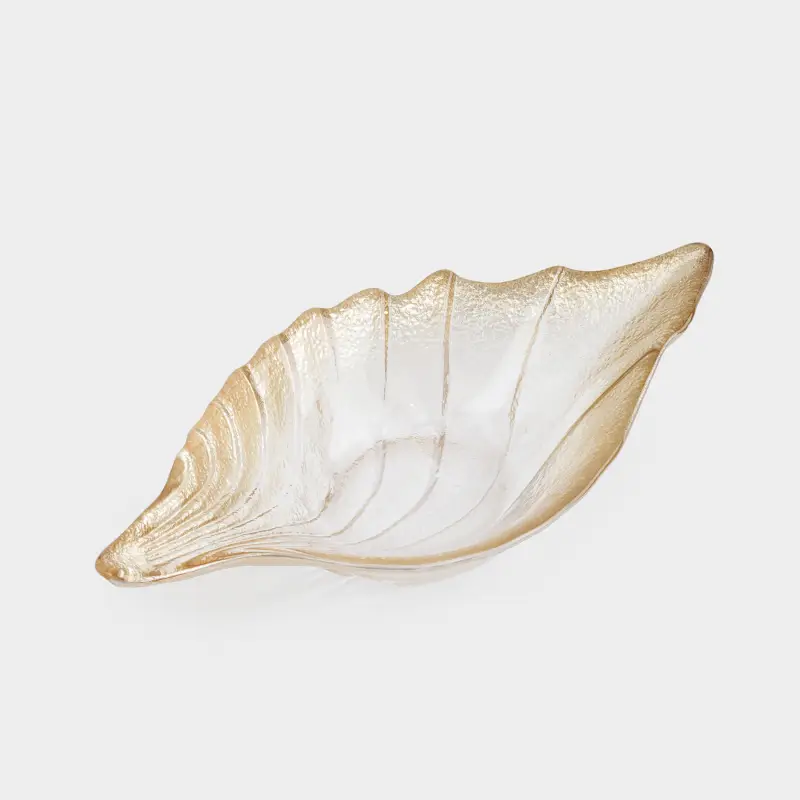 Dish, 22x12x5 cm, glass R, beige, Gradient, Shell, Seaside ,image-0