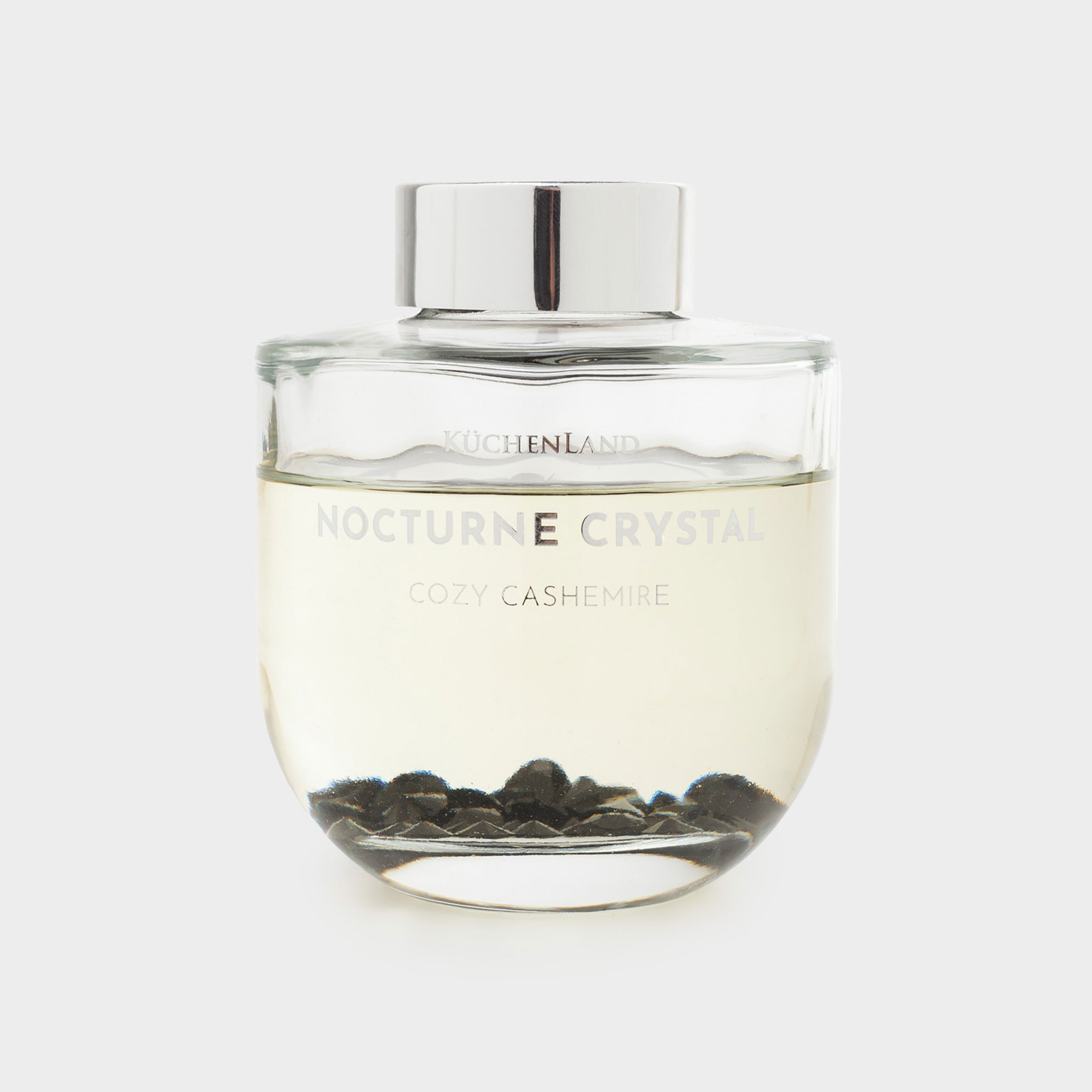 Aroma diffuser, 150 ml, with crystals, Black stones, Cozy cashemire, Nocturne crystal