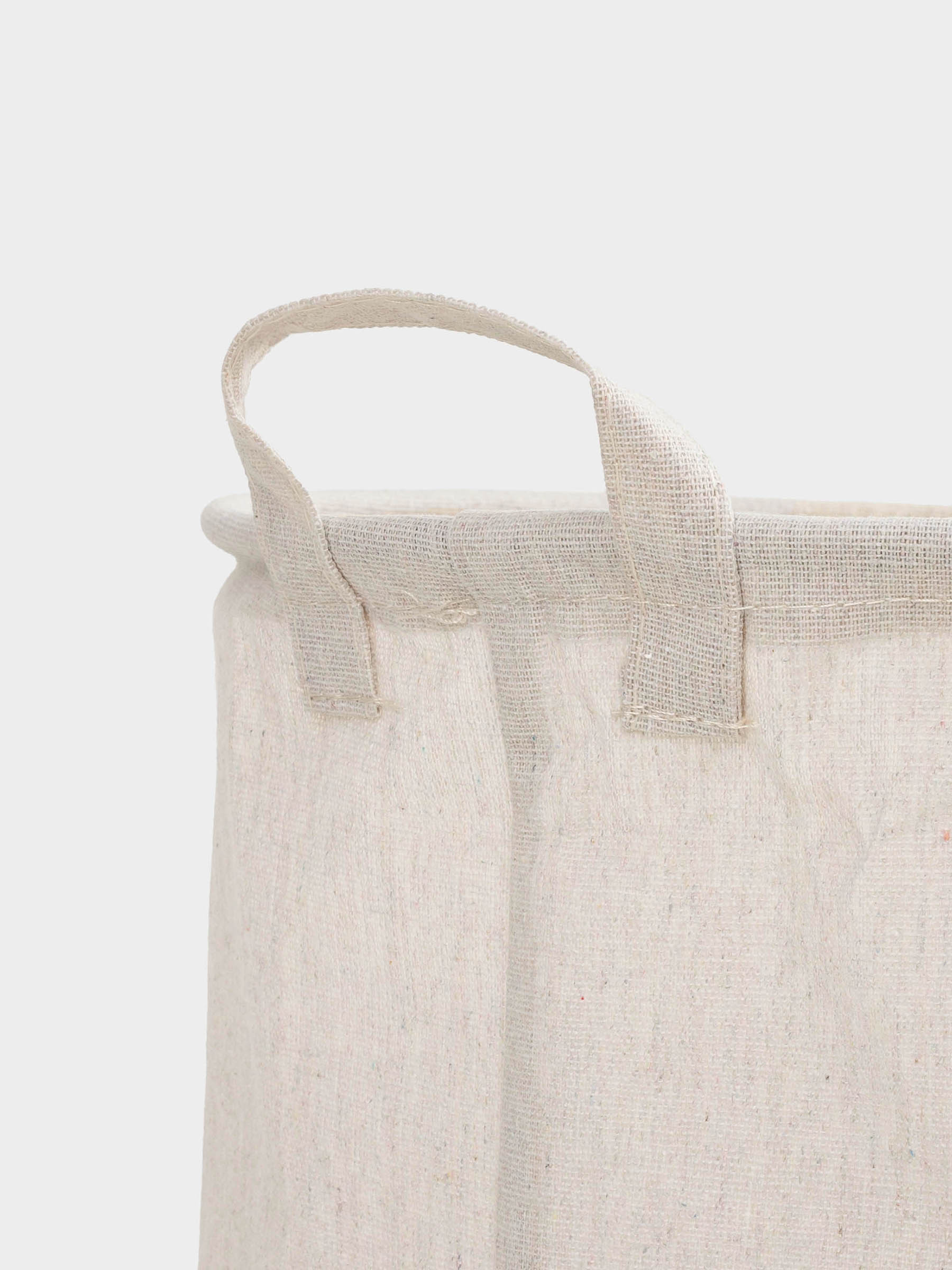 Storage bag, 22x25 cm, with handles, Cotton/polyester, round, Milky, Bear, Funny world, image-6