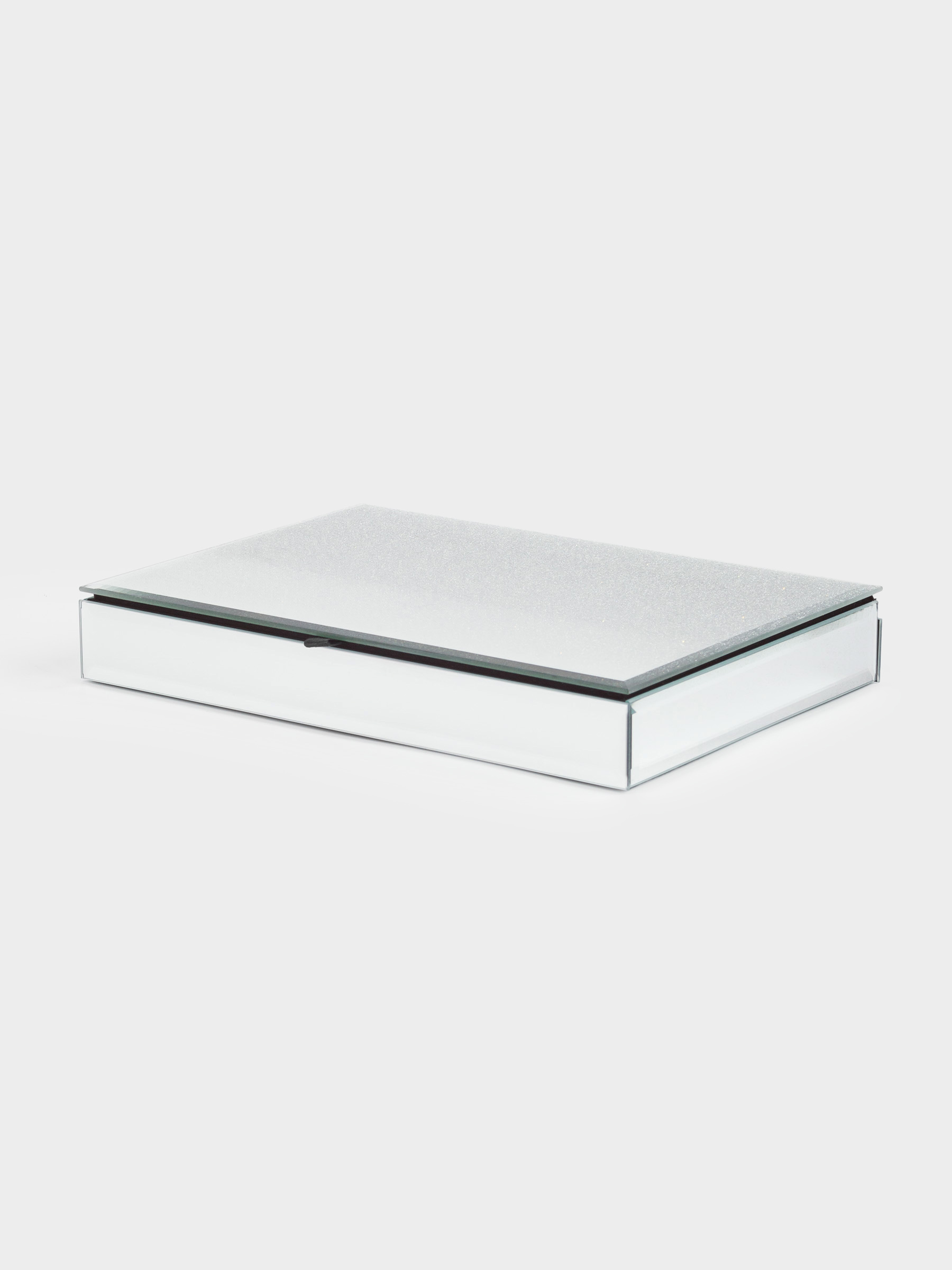 Jewelry box, 25x18 cm, glass, mirror, Actress, image-1