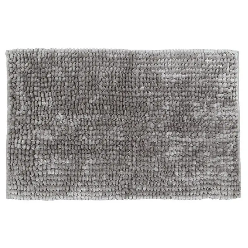 Mat, 65x100 cm, anti-slip, polyester, light grey, Fluff ,image-0