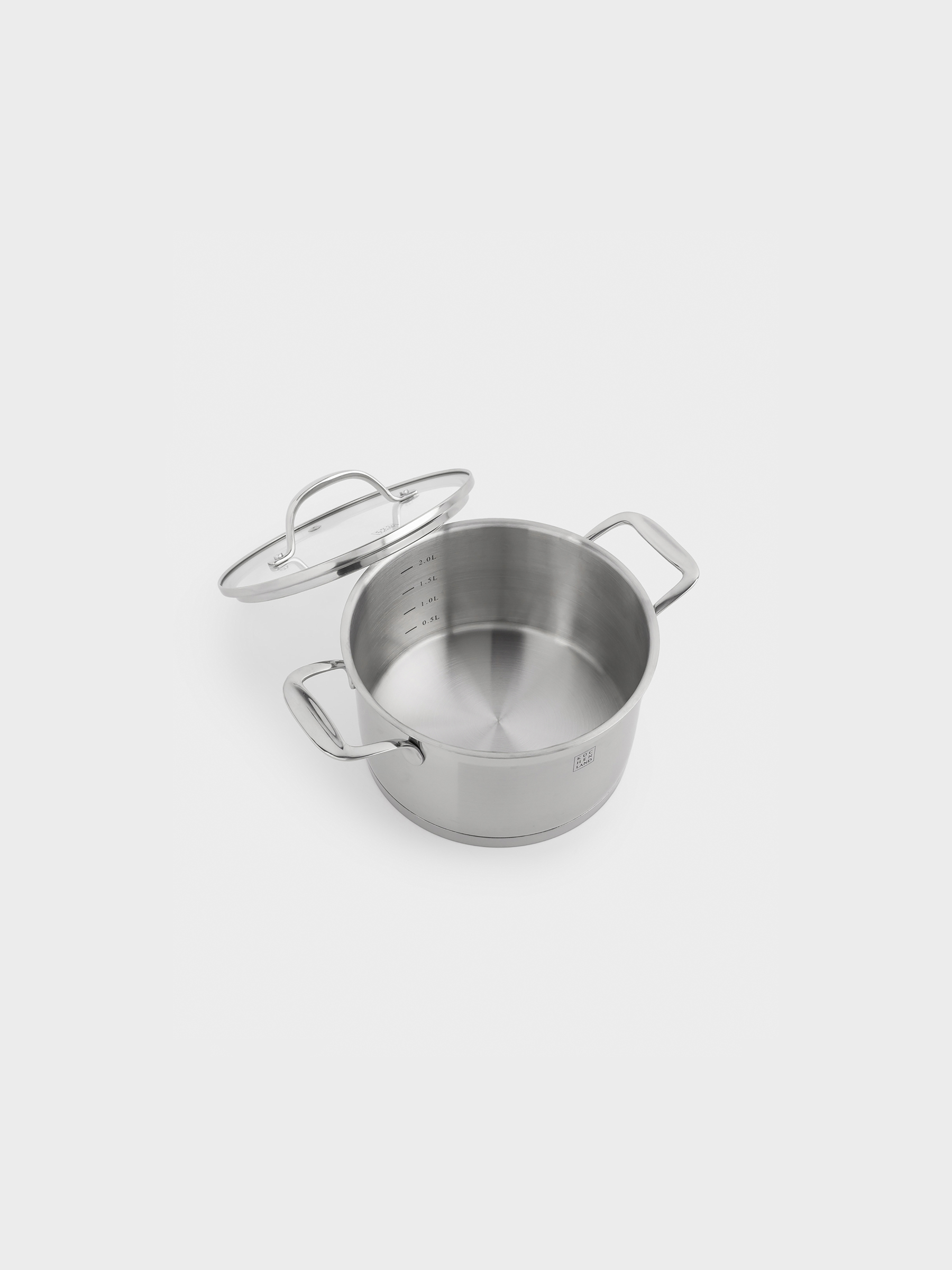 Pot with Lid, 18 cm, 2,5 l, Silver Stone, image-3