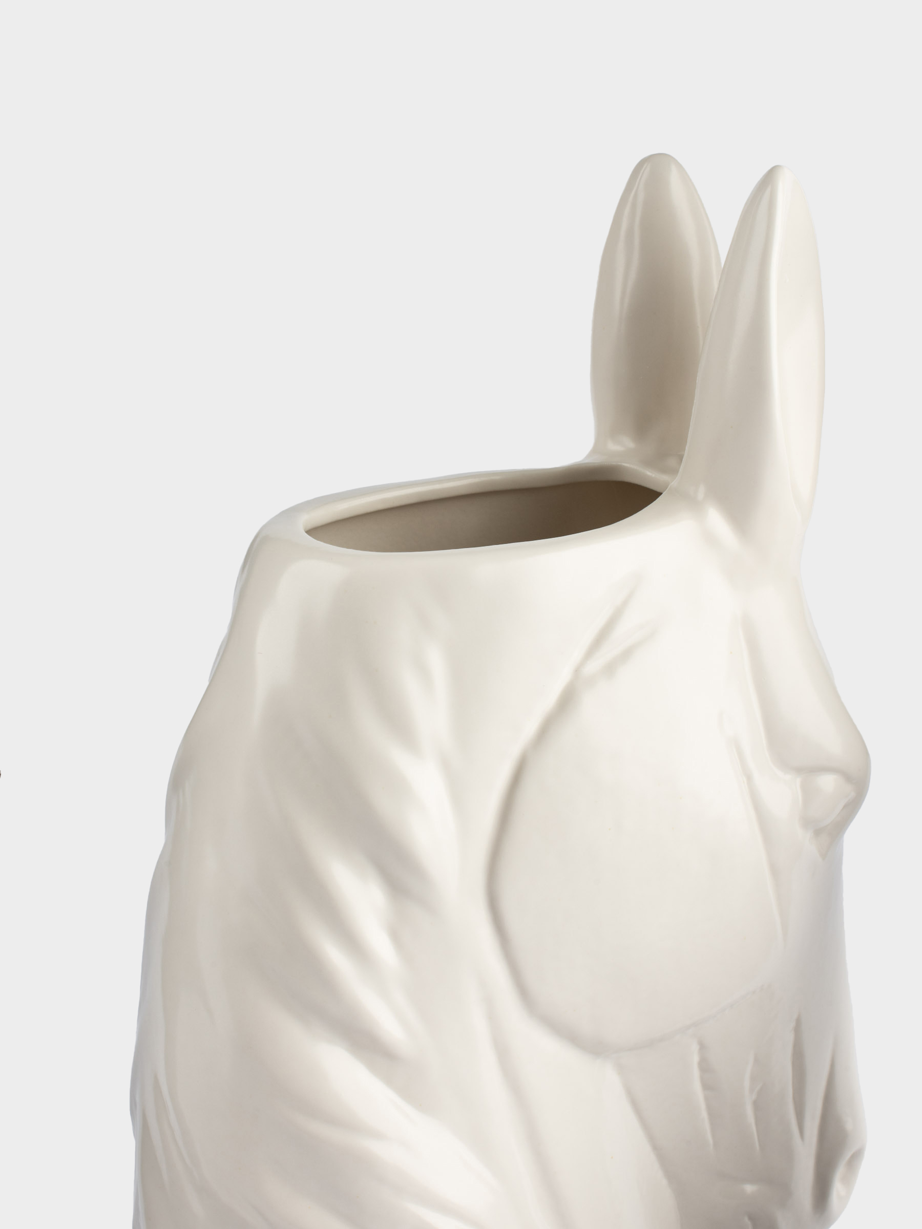 Decorative vase, 25 cm, polyresin, white, Horse, Horse white, image-4