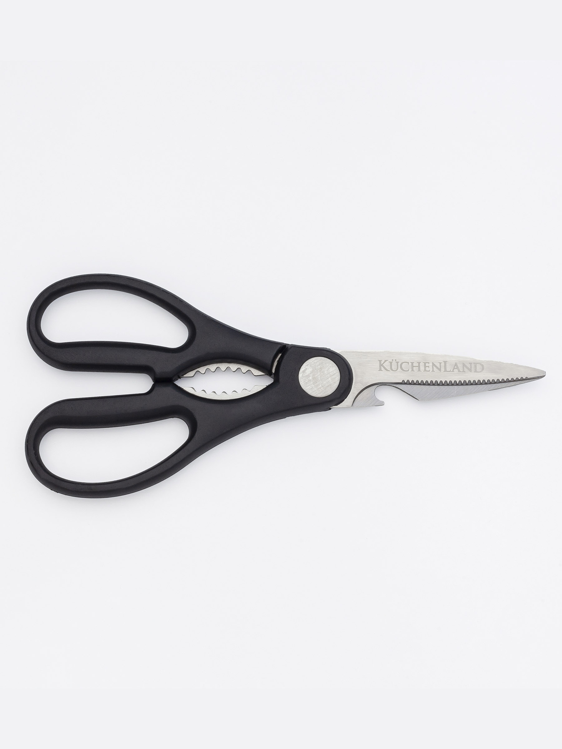 Knife set, 6 pcs, in stand, with peeler / scissors, steel / plastic, Pascale, image-7