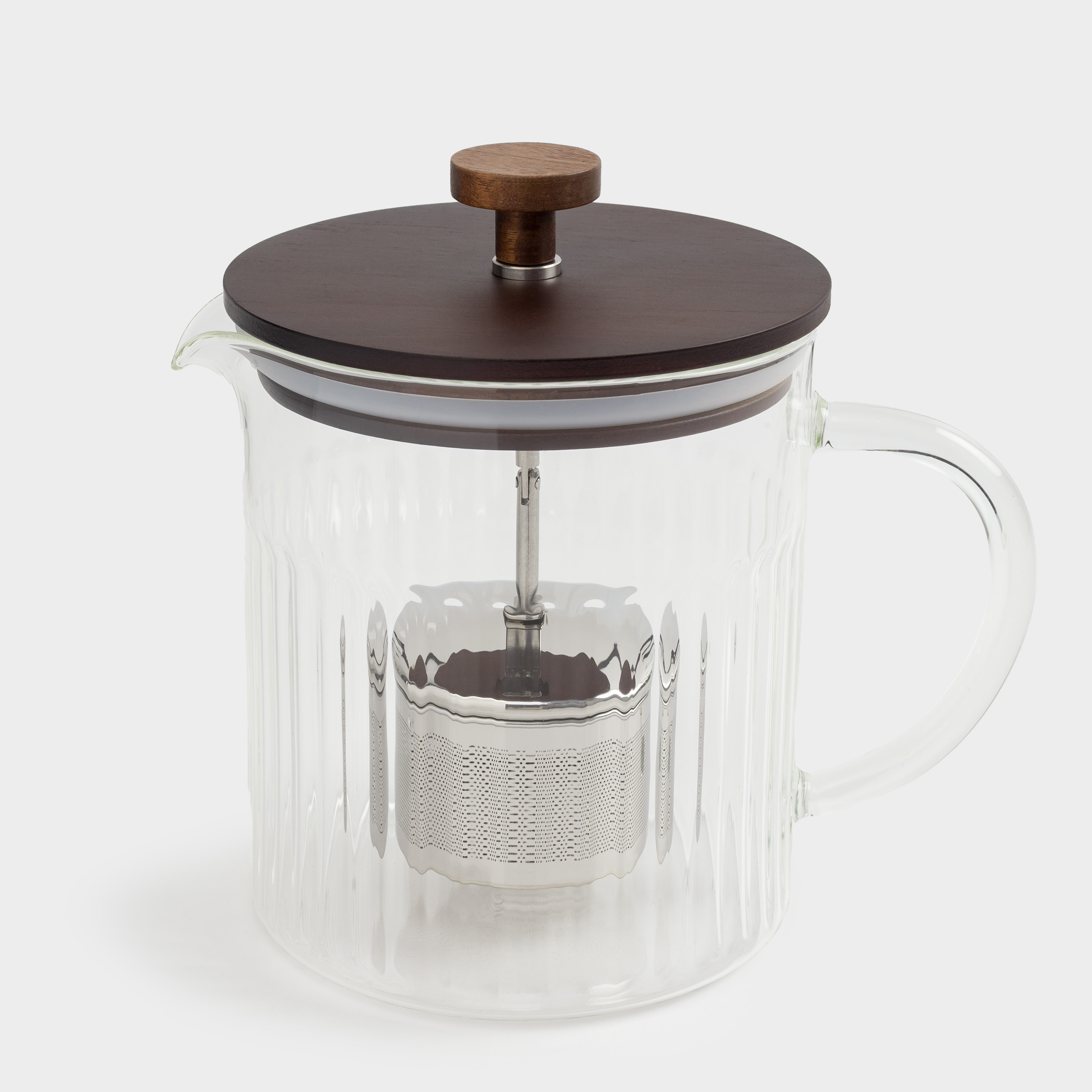 Teapot, 1 l, glass B / steel, Bell R